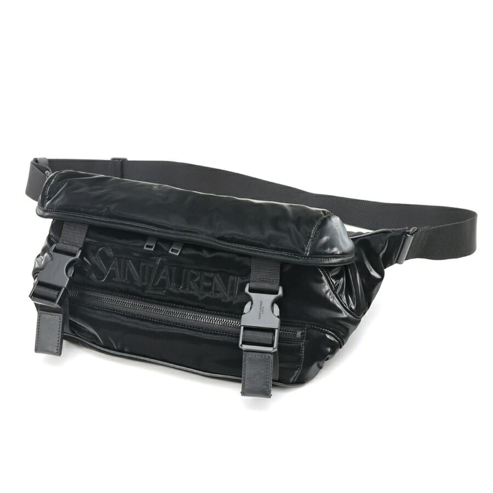 Saint Laurent Paris Saint Laurent body bag, model 758258, nylon, black. Size ONE SIZE - 1 Thumbnail