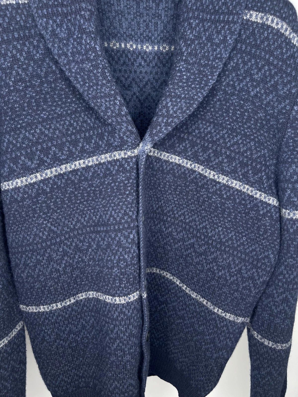 Hackett Hackett London Merino Cashmere Fair Isle Shawl Cardigan Size US L / EU 52-54 / 3 - 8 Thumbnail