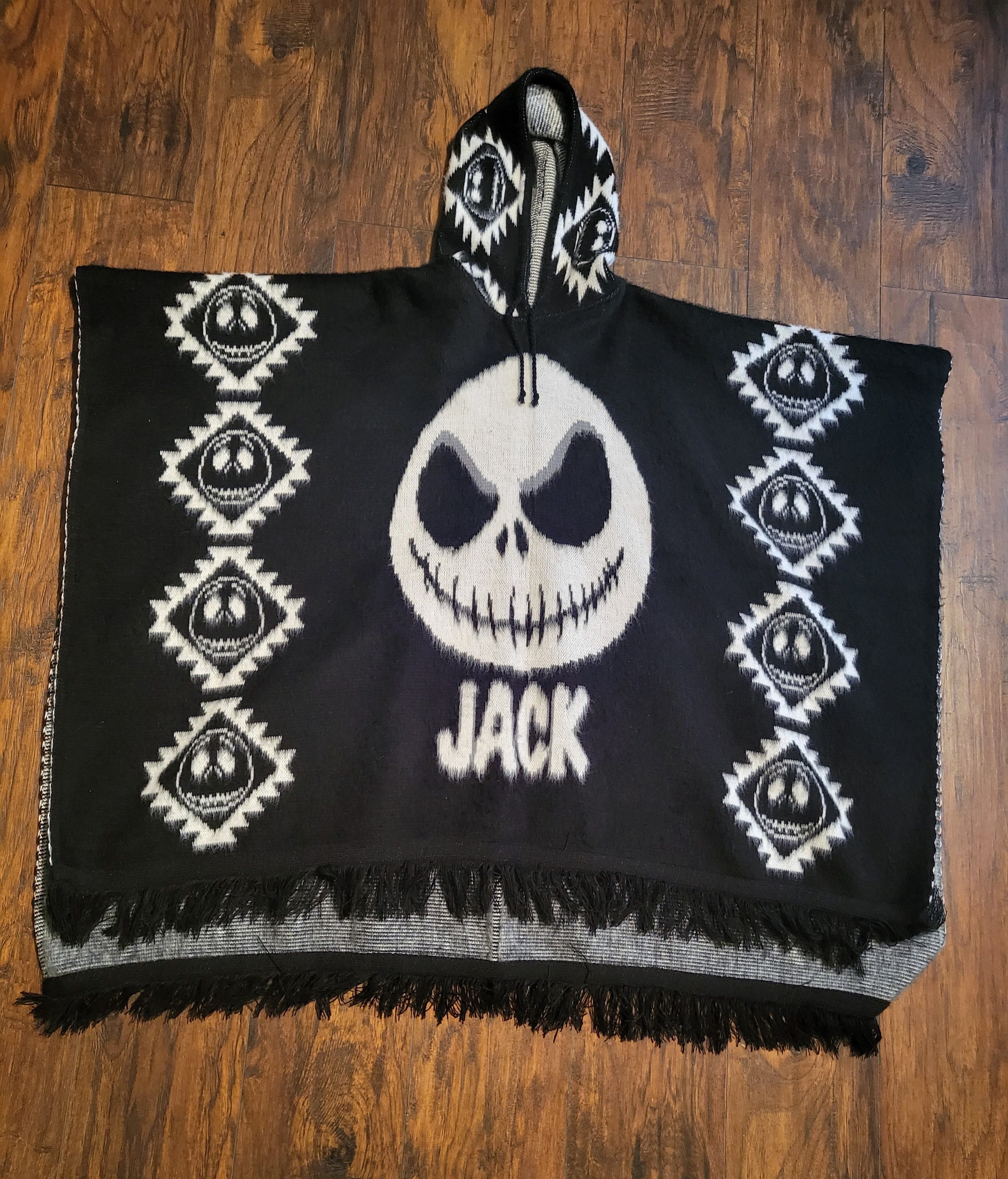 Japanese Brand × Vintage Jack Skellington Nightmare Before Christmas Hooded Mantle Size US M / EU 48-50 / 2 - 1 Thumbnail