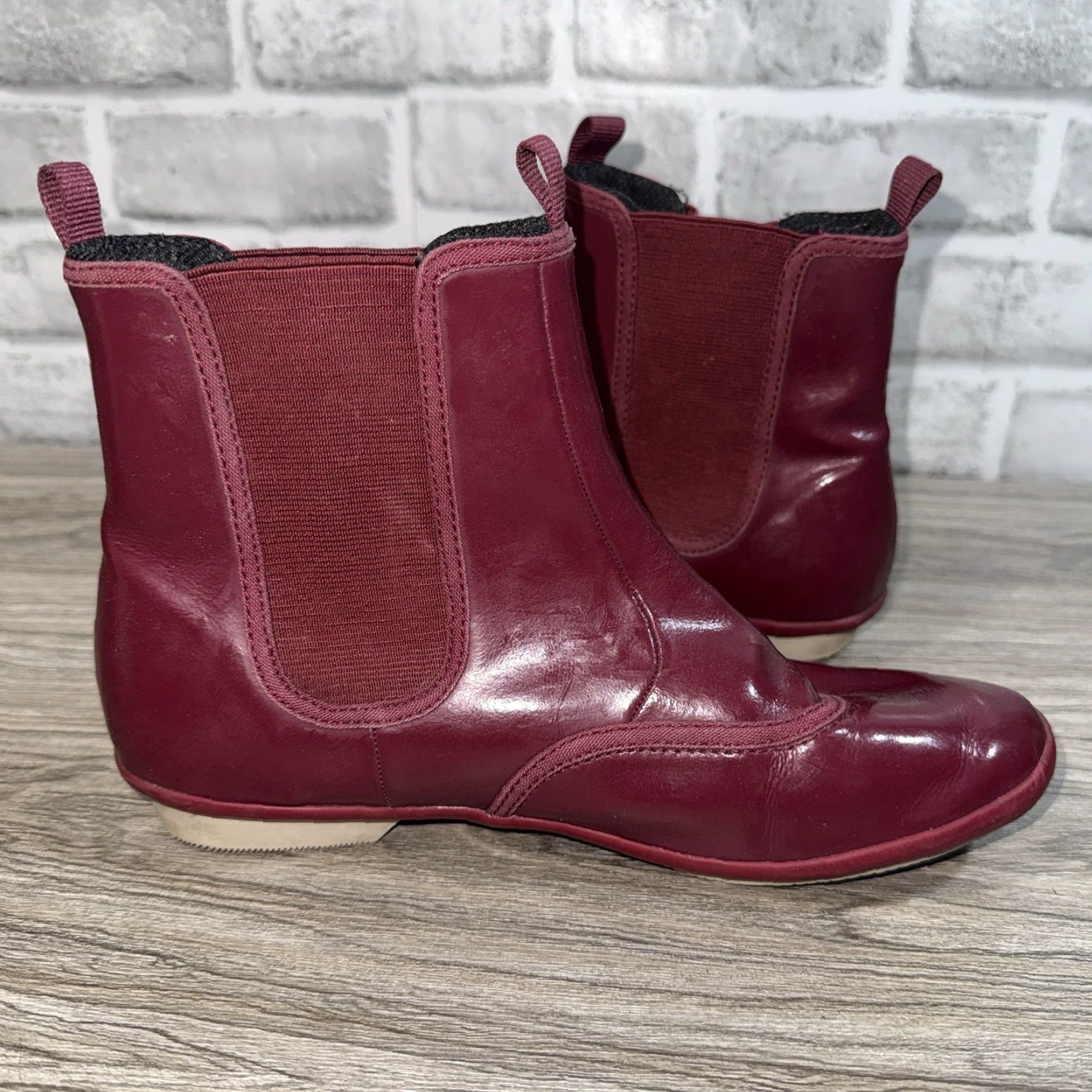 Lacoste LACOSTE Women's Chelsea Boots Burgundy Size 6 US / 37 EU - Leather Ankle Boot Size US 6 / IT 36 - 5 Thumbnail