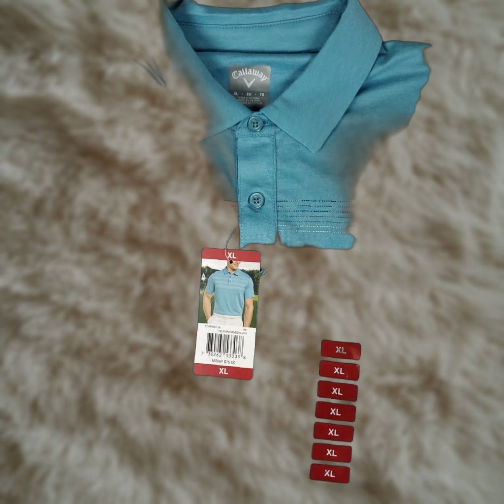 Vintage Greg Norman Polo Shirt Mens XL Blue Striped Polo Shirt Golf Casual Short Sleeve Size US XL / EU 56 / 4 - 1 Thumbnail