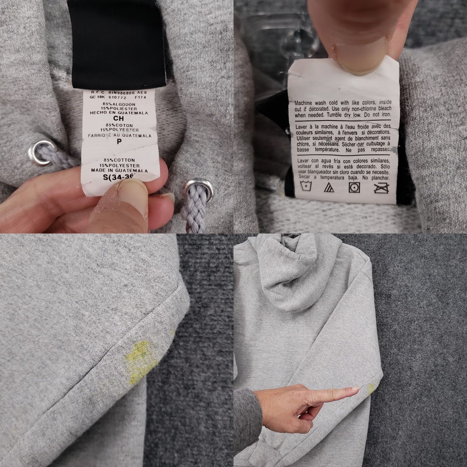 Thrasher Thrasher Hoodie Mens S Small Gray Pullover Sweatshirt Logo Skateboarding 90s Size US S / EU 44-46 / 1 - 8 Thumbnail