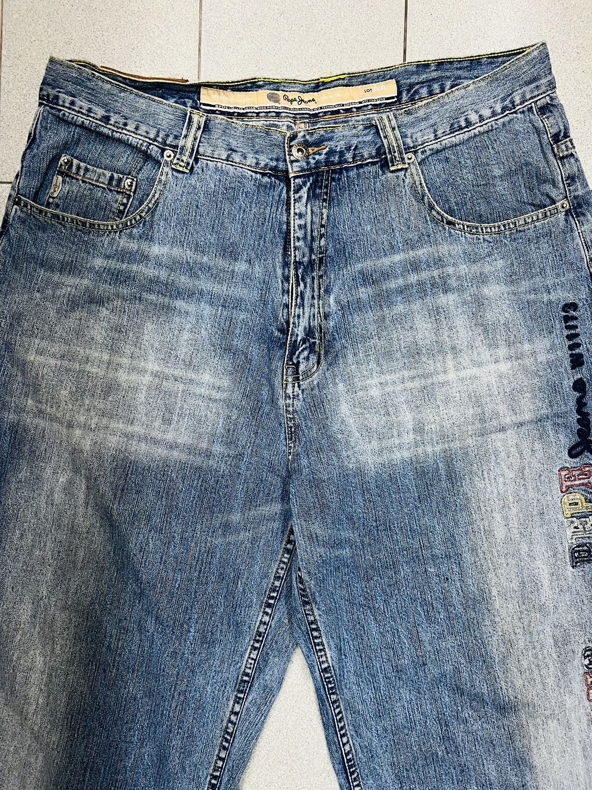 JNCO × Pepe Jeans Vintage Y2K Pepe Baggy Skater Hip-Hop Denim Jnco Style Size US 40 / EU 56 - 5 Thumbnail