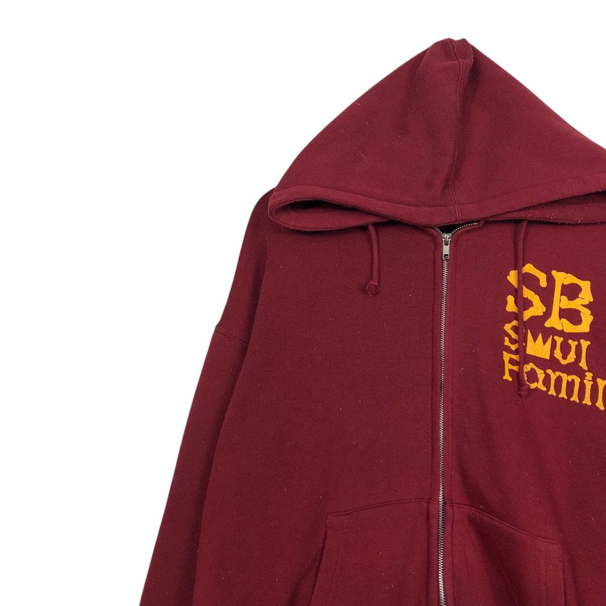 Japanese Brand Vintage Peace Skull Crown Hoodie Maroon Street Punk Graphic Size US L / EU 52-54 / 3 - 8 Thumbnail