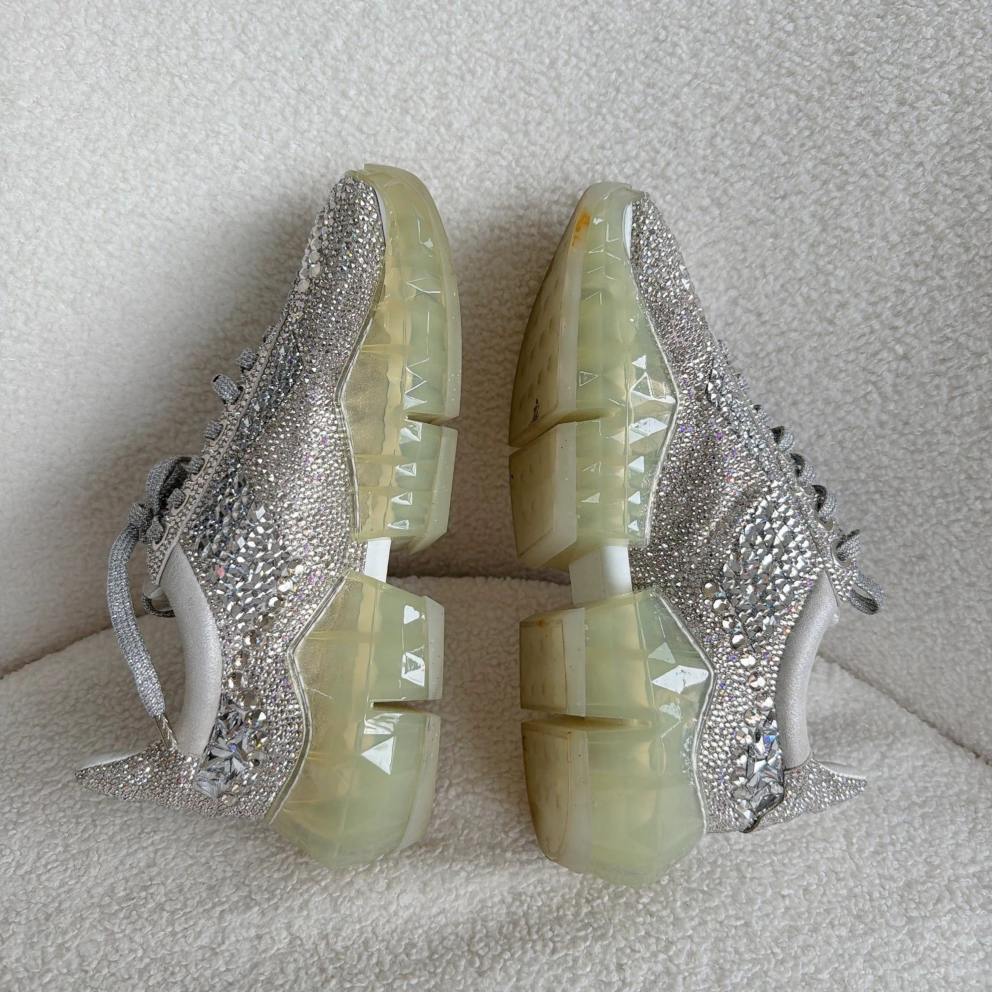 Jimmy Choo Jimmy Choo Crystal Paved Dad Sneakers 37 EU 6366 Size US 6.5 / IT 36.5 - 6 Thumbnail