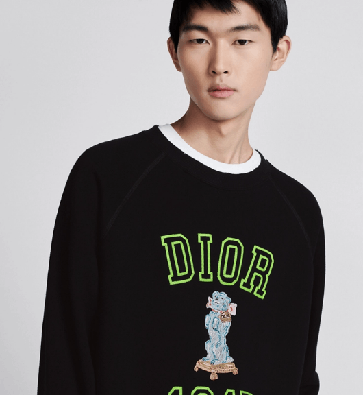 Dior o1w1db10525 483J63 Relaxed-Fit Bobby Sweatshirt in Black Size US M / EU 48-50 / 2 - 7 Thumbnail