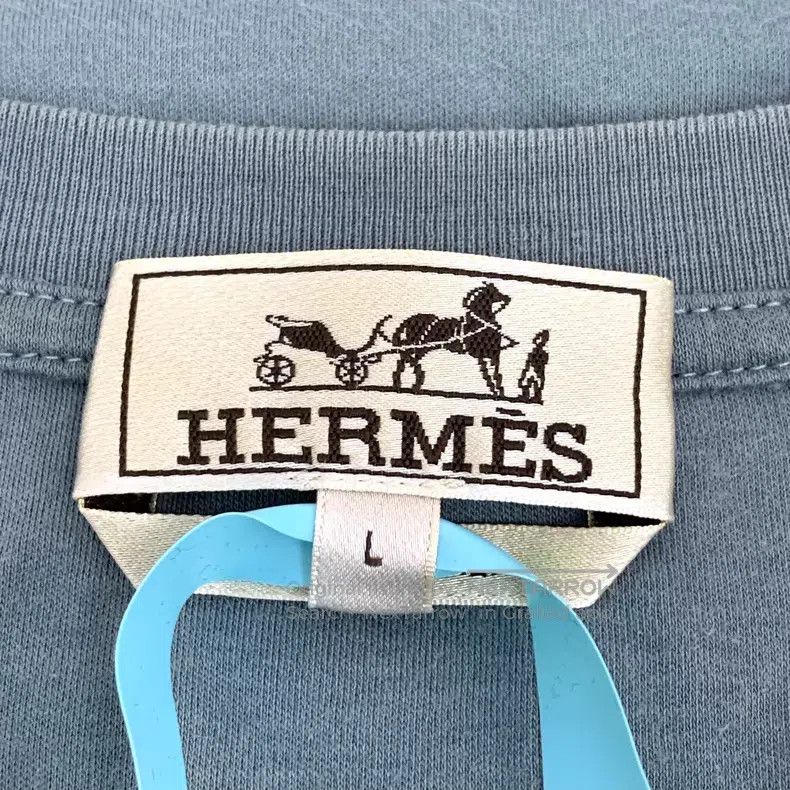 Hermes Hermes 25 styles of cotton round-neck short-sleeve T-shirt Size US L / EU 52-54 / 3 - 5 Thumbnail