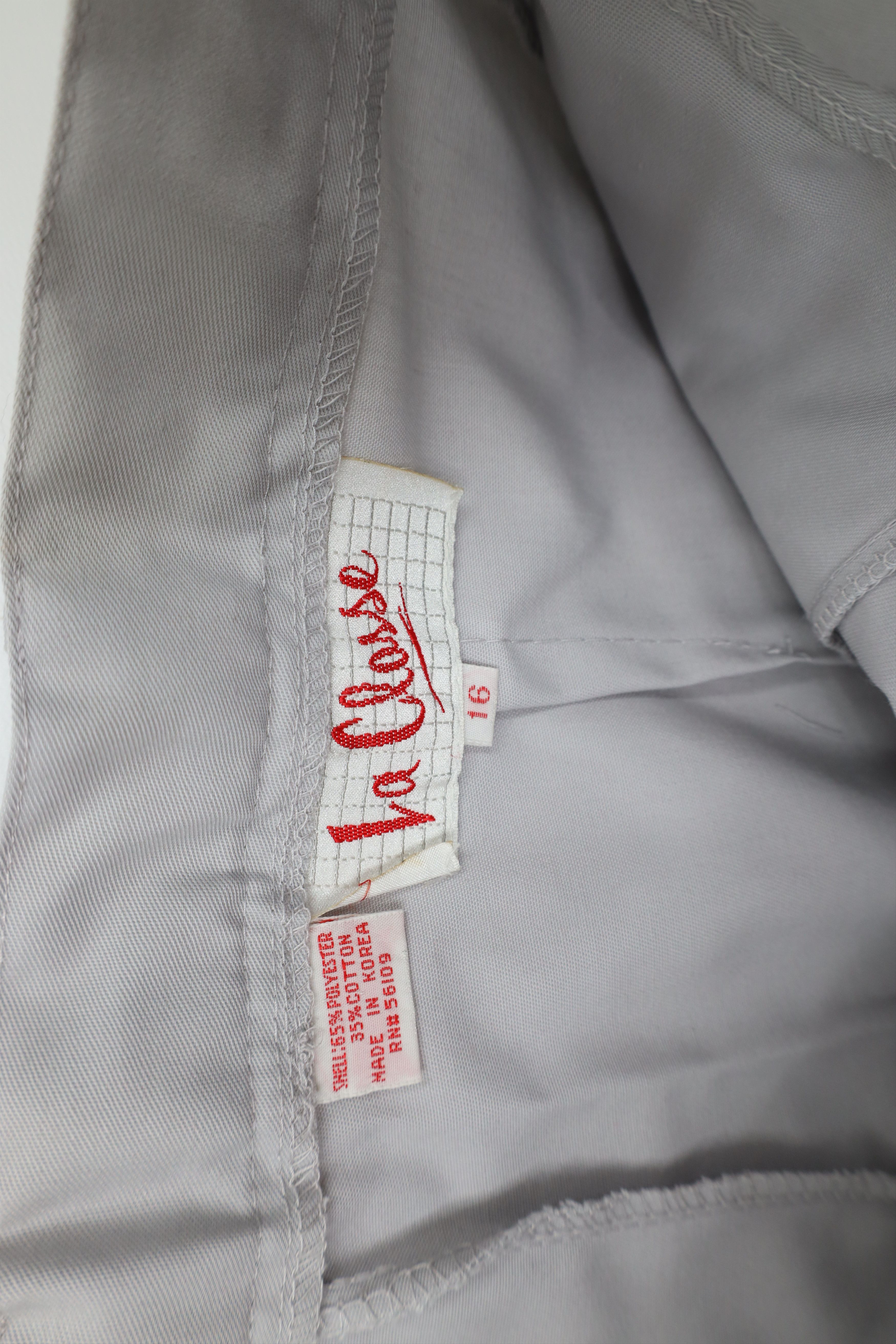 Vintage Vintage 80s 90s Mid Mod Hollywood Regency Pleated Pants Gray Size 38" / US 16 / IT 52 - 9 Thumbnail