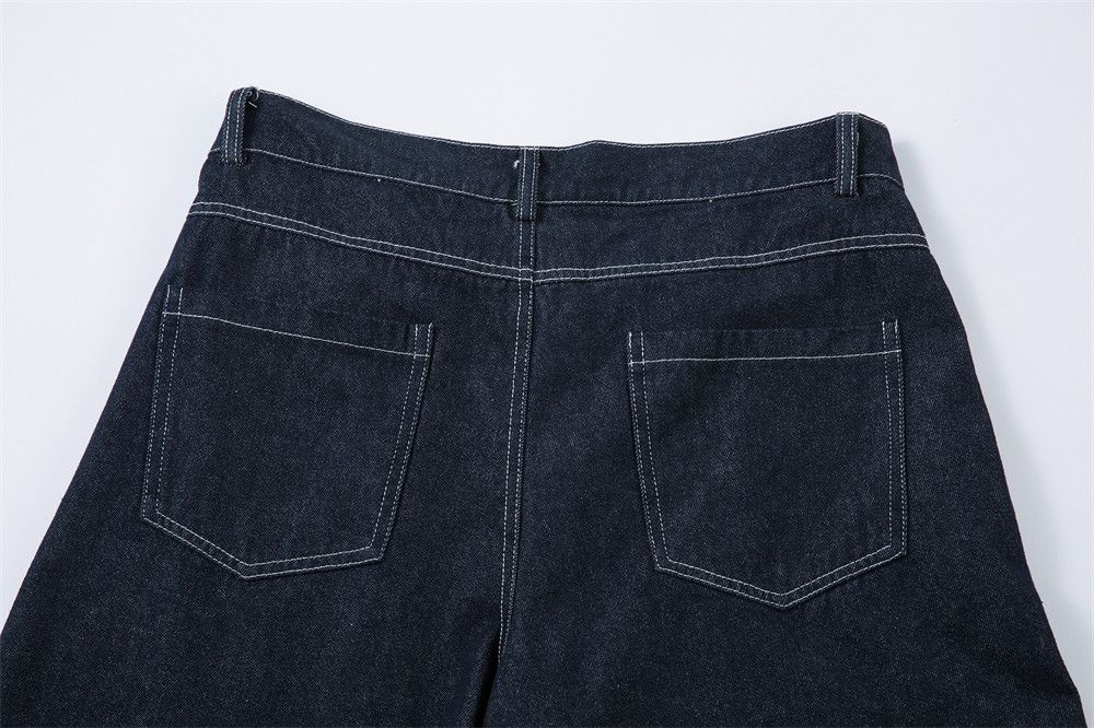 Japanese Brand × Jean Men's hip-hop trendy pleated loose wide-leg scimitar jeans Size US 32 / EU 48 - 5 Thumbnail