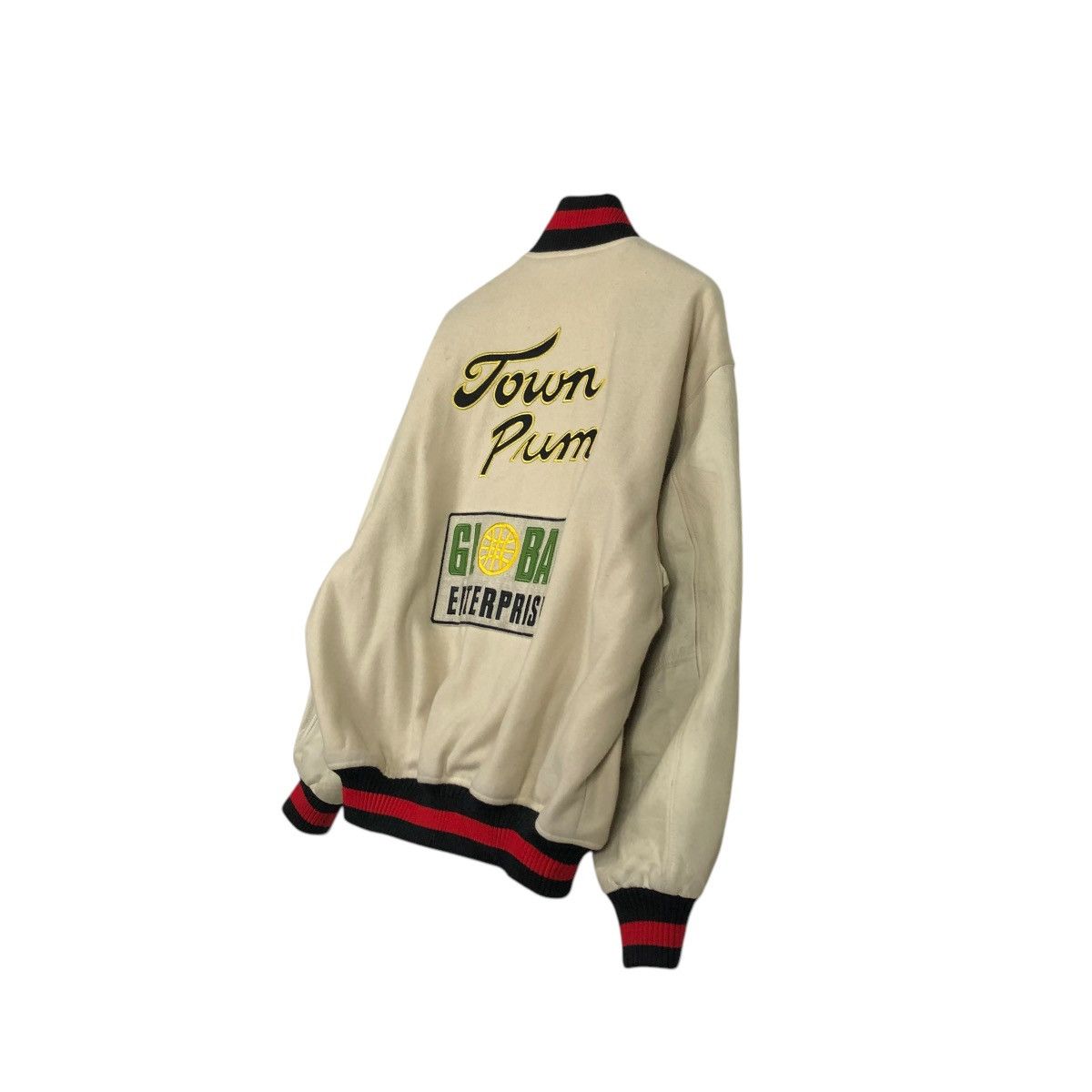 Japanese Brand 🔥VINTAGE BOMBER JACKET MICHIKO KOSHINO BIG LOGO BACKHIT Size US M / EU 48-50 / 2 - 12 Thumbnail
