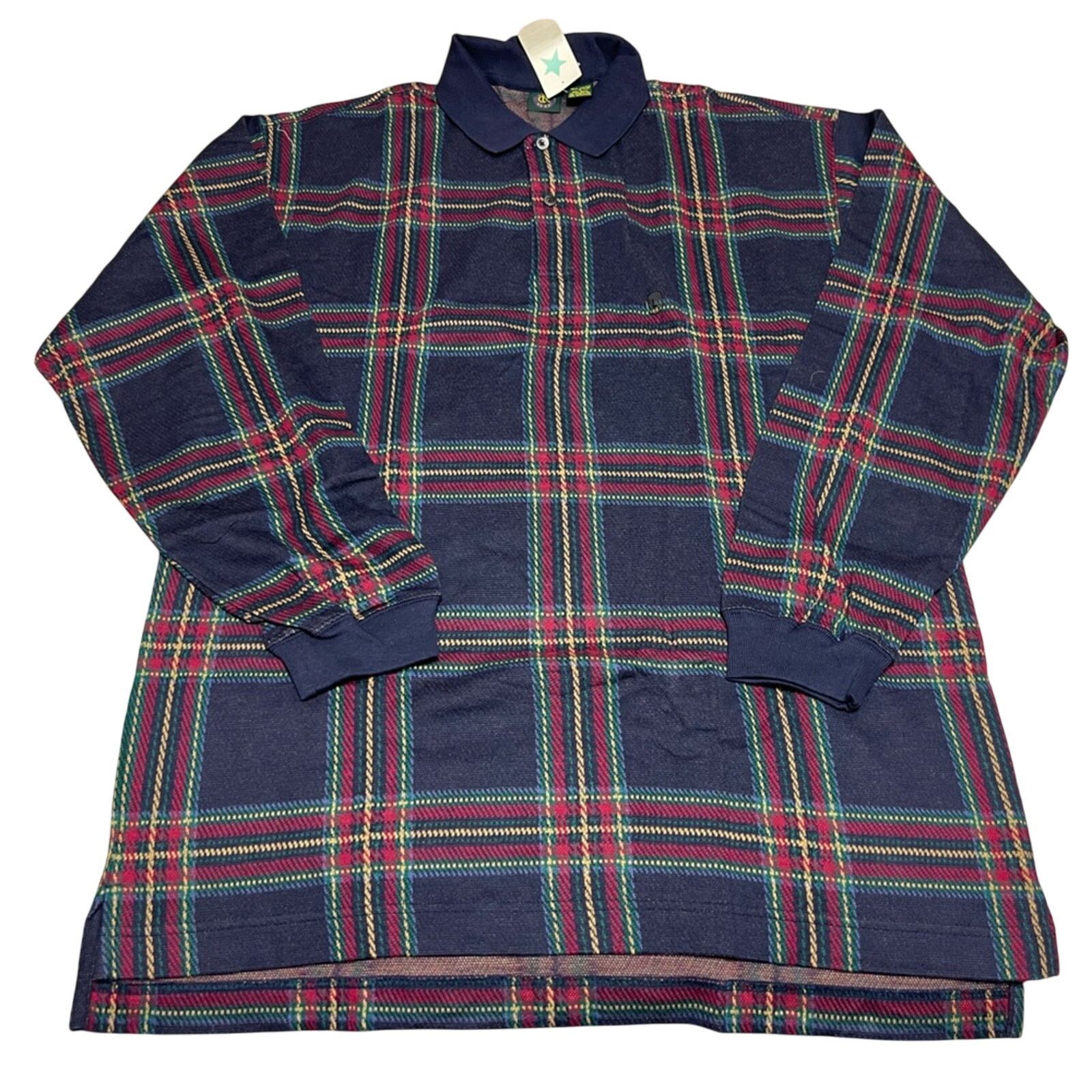 Club Room Club Room Men's Roadmap Striped Rugby Long Sleeve Shirt NWT Size US L / EU 52-54 / 3 - 1 Thumbnail