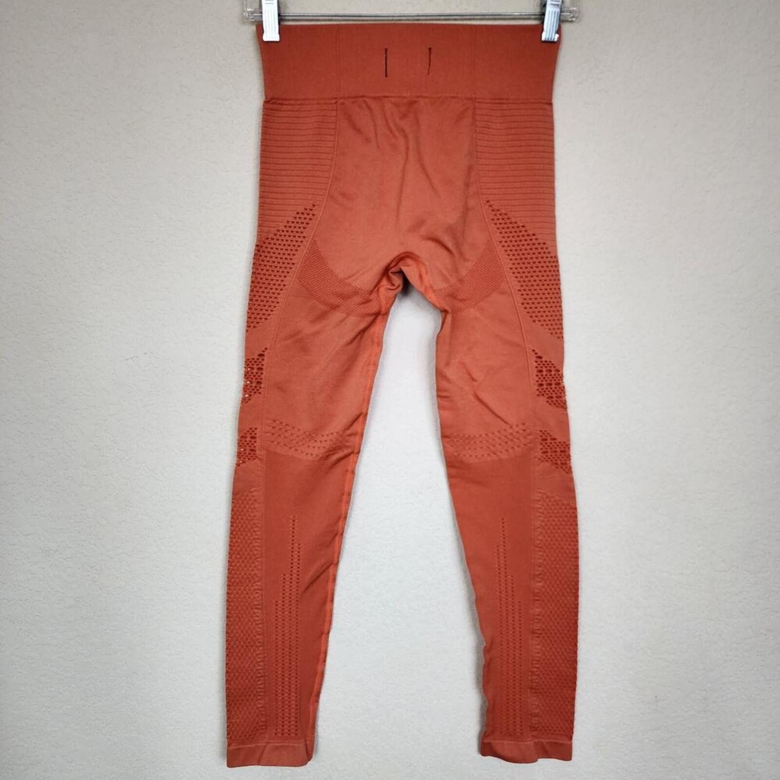 Other Kilo Kings Medium Orange Stretchy Athletic Leggings Size 32" / US 10 / IT 46 - 2 Thumbnail