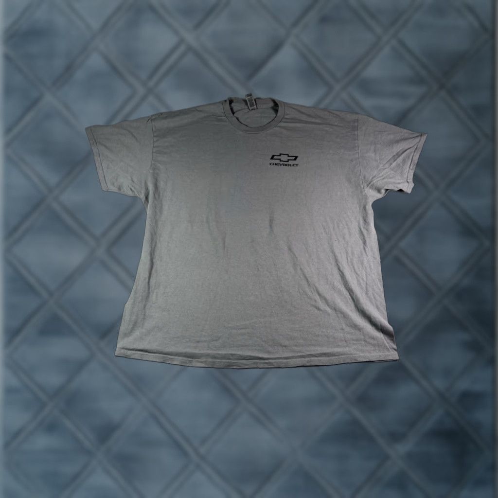 Gildan Gildan Men's T-Shirt Chevy American Strong 2XL Gray Cotton Graphic Tee Cars 90s? Size US XXL / EU 58 / 5 - 1 Thumbnail