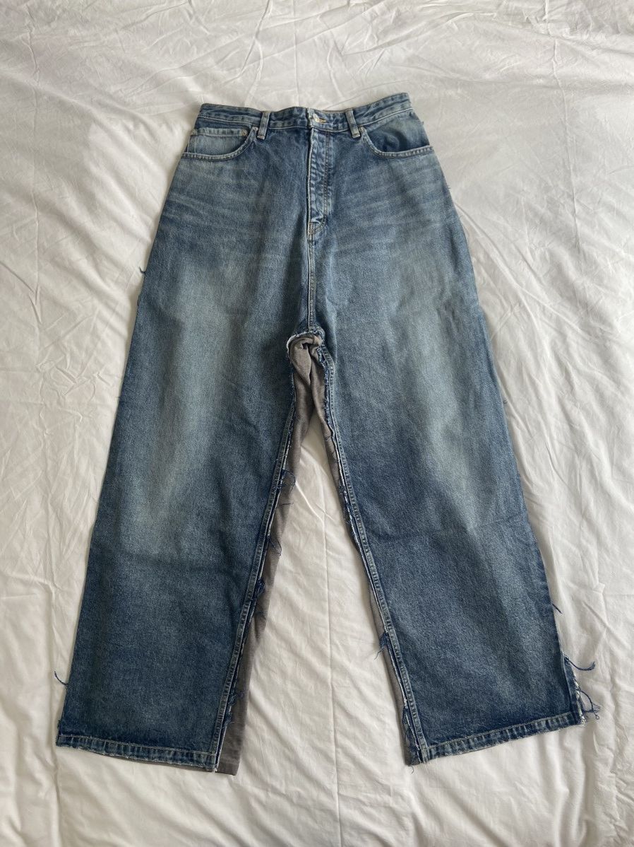 Balenciaga Balenciaga mud show hybrid jeans Size US 34 / EU 50 - 1 Thumbnail