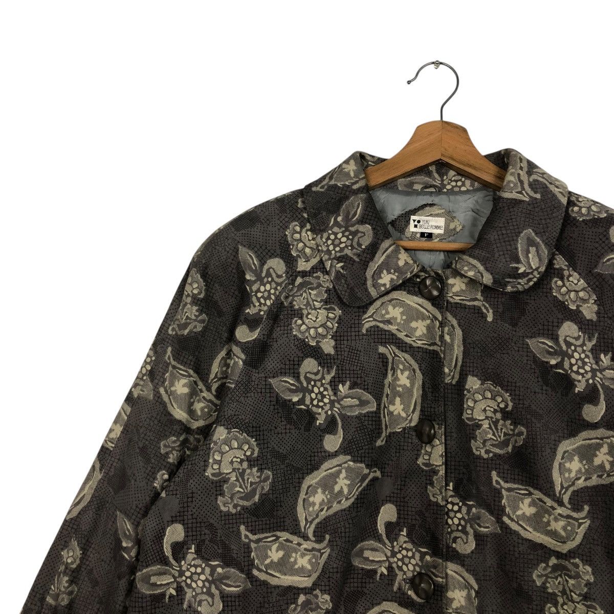 Japanese Brand 🔥VINTAGE LONG JACKET OVERPRINT YUKI BELLE ISSEY MIYAKE Size M / US 6-8 / IT 42-44 - 10 Thumbnail