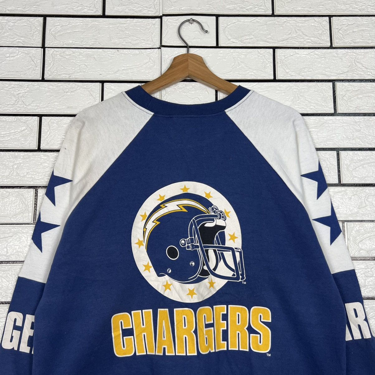Vintage SAN DIEGO CHARGERS Big Logo Sweatshirt Made in Usa 4200-C192 Size US L / EU 52-54 / 3 - 14 Thumbnail