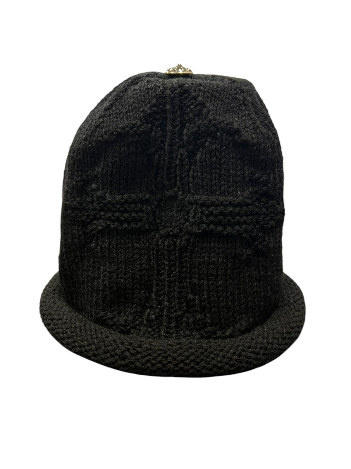 Chrome Hearts Knitted Cross Logo Cashmere Beanie