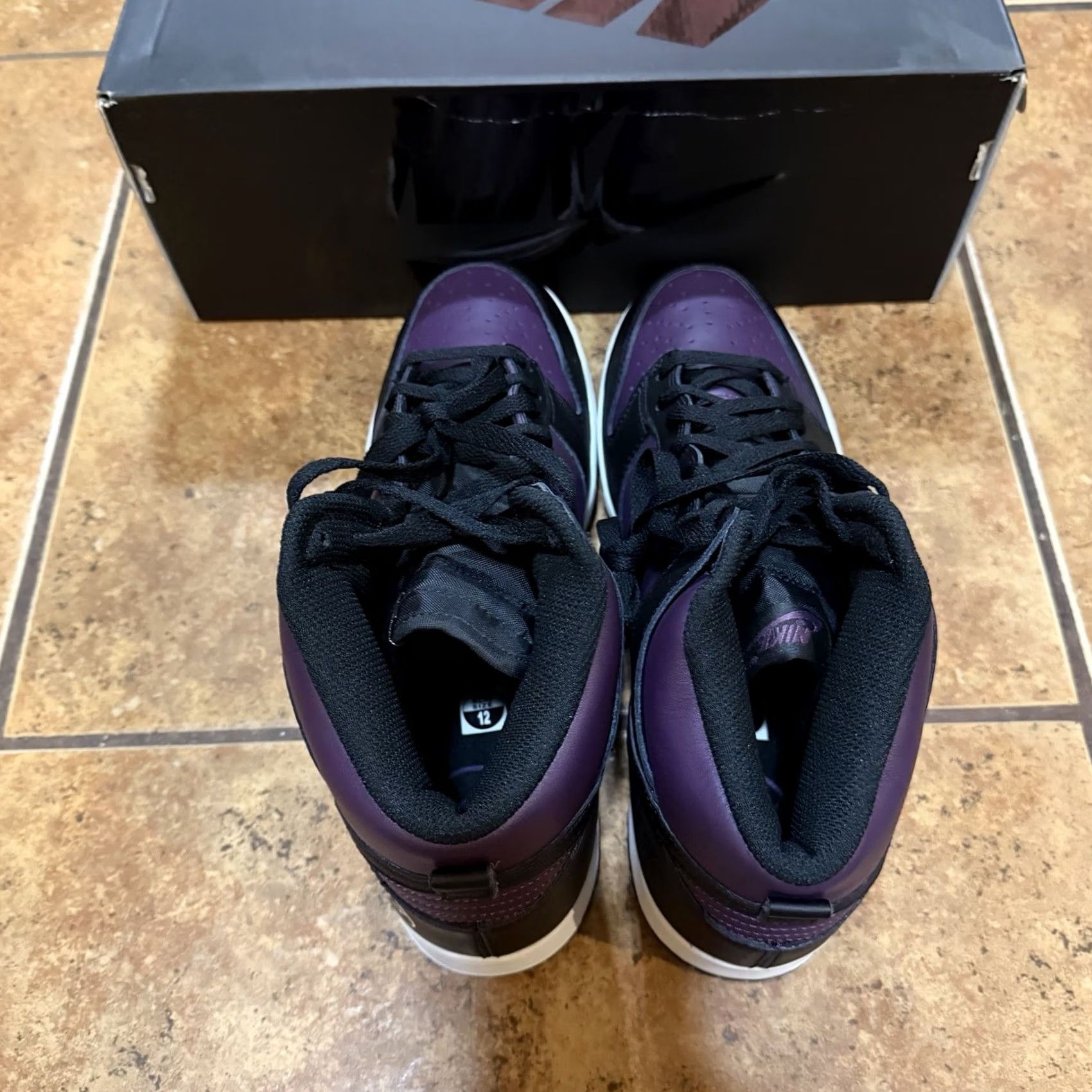 Nike Nike Dunk High Beijing DJ0382-600 OG Retro 2021 Size 12 - Fragment Design - Leather Purple Sneakers Mens Shoes Size US 12 / EU 45 - 6 Thumbnail