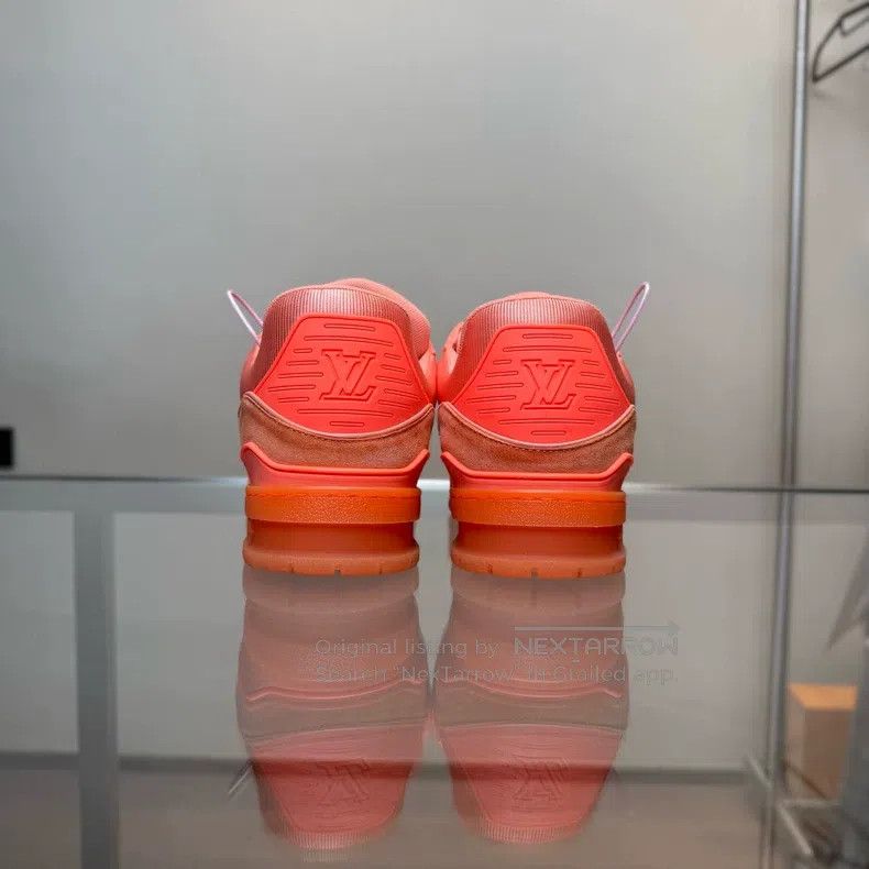 Louis Vuitton Louis Vuitton Trainer Orange Prestige Denim shoes Size US 7.5 / EU 40-41 - 2 Thumbnail