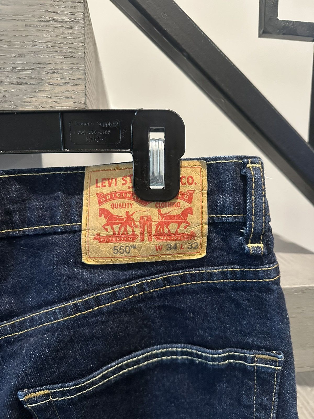 Levi's Levi's 550 Navy Blue Denim Jeans Size 34" Size US 34 / EU 50 - 5 Thumbnail