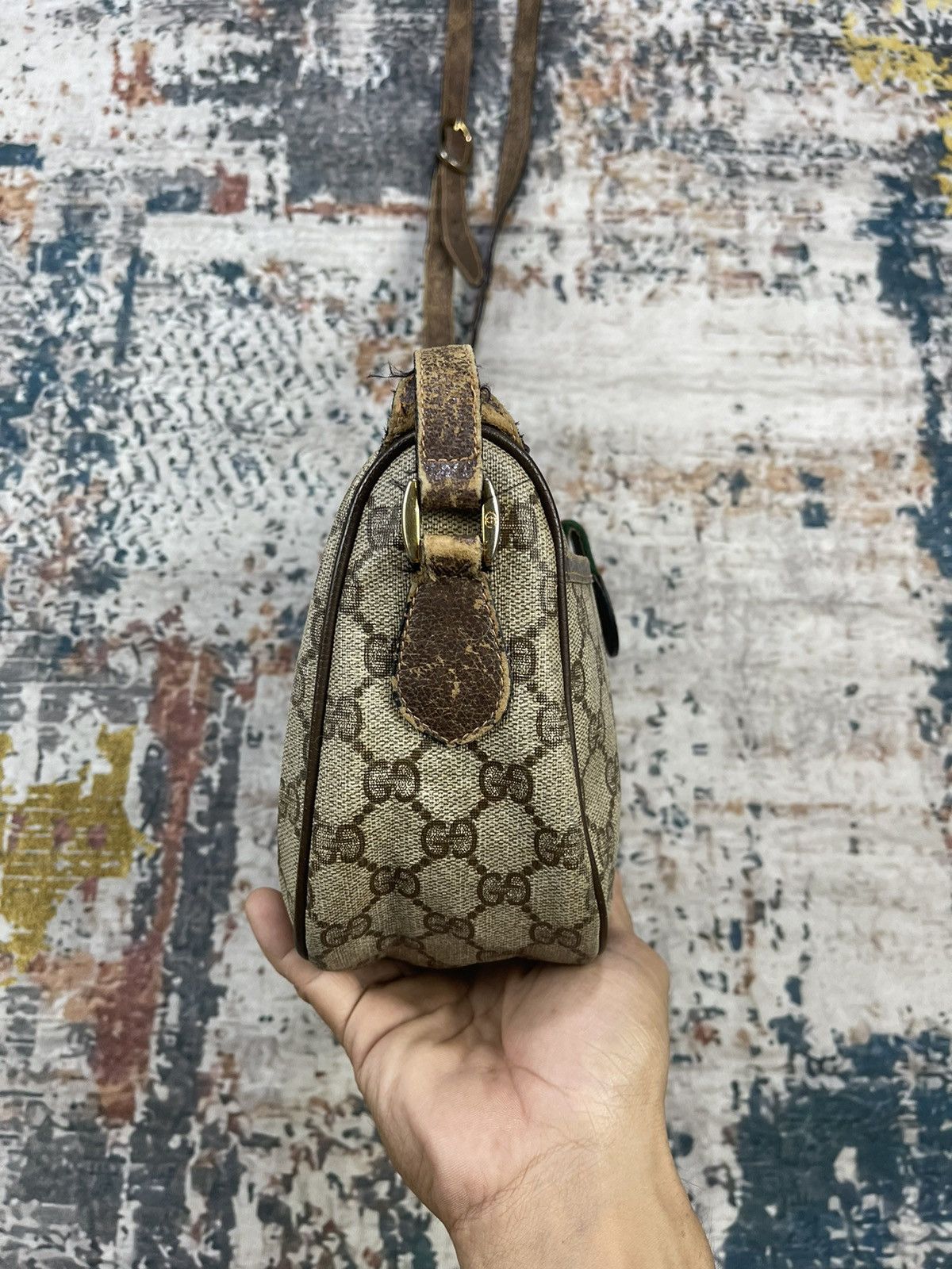 Gucci Vintage Gucci Ophidia Supreme Web Shoulder Sling Bag Size ONE SIZE - 4 Thumbnail
