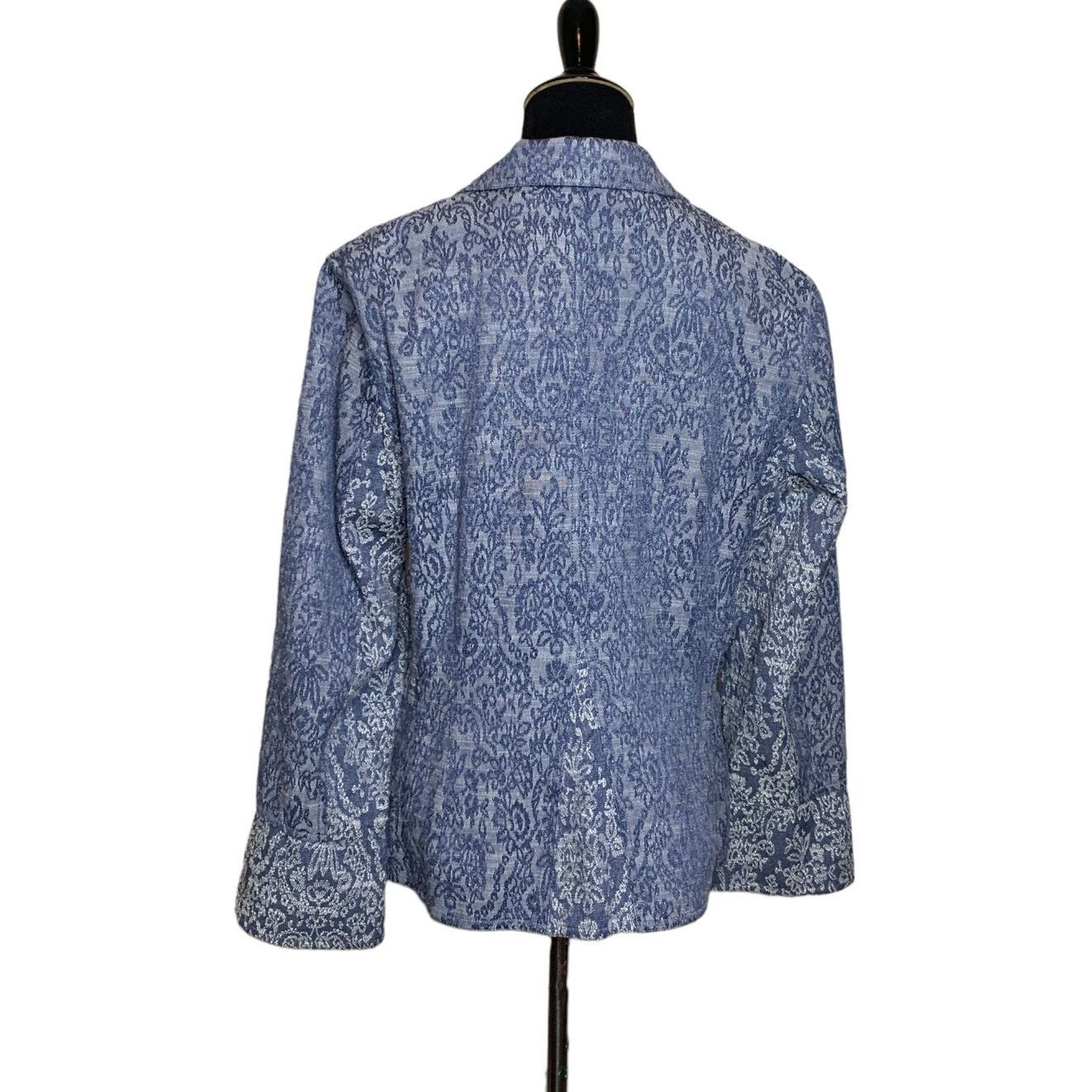 J. Jill J. Jill Blazer Embroidered Brocade Blazer size 12P Size XL / US 12-14 / IT 48-50 - 2 Thumbnail