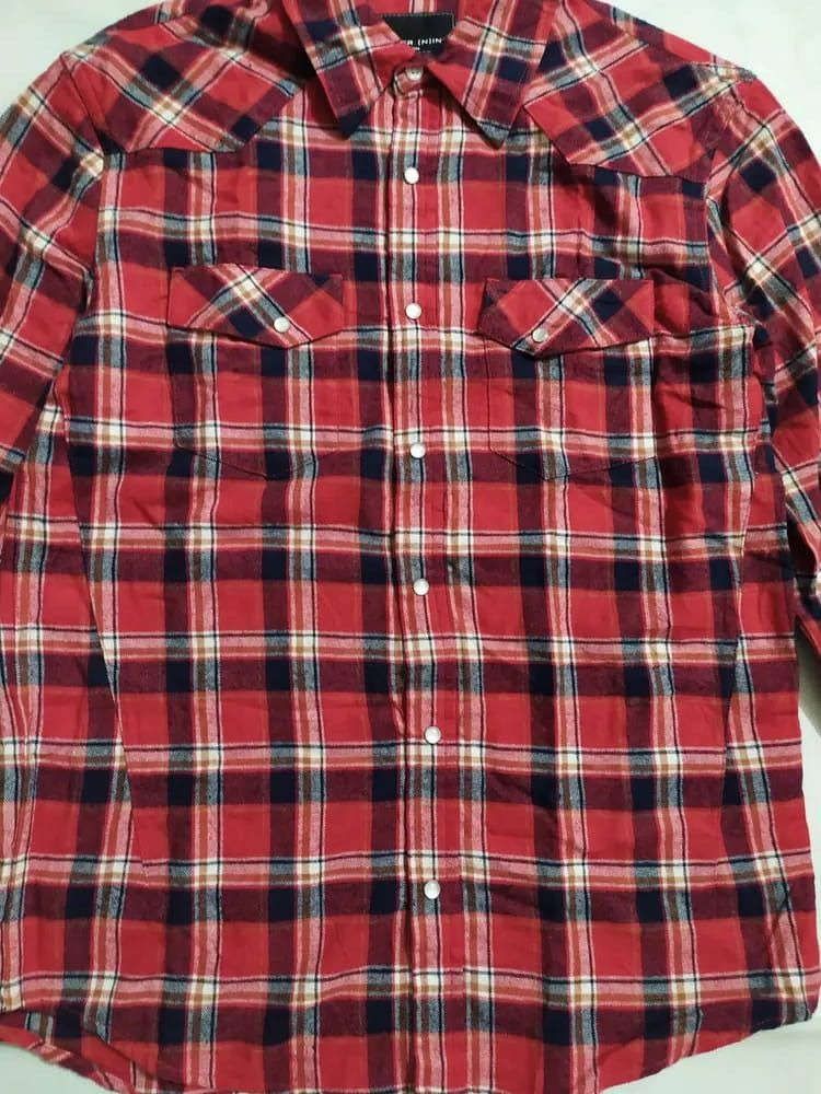 Number (N)ine Number Nine Checkered Flannel Kurt Cobain Style Size US M / EU 48-50 / 2 - 2 Thumbnail