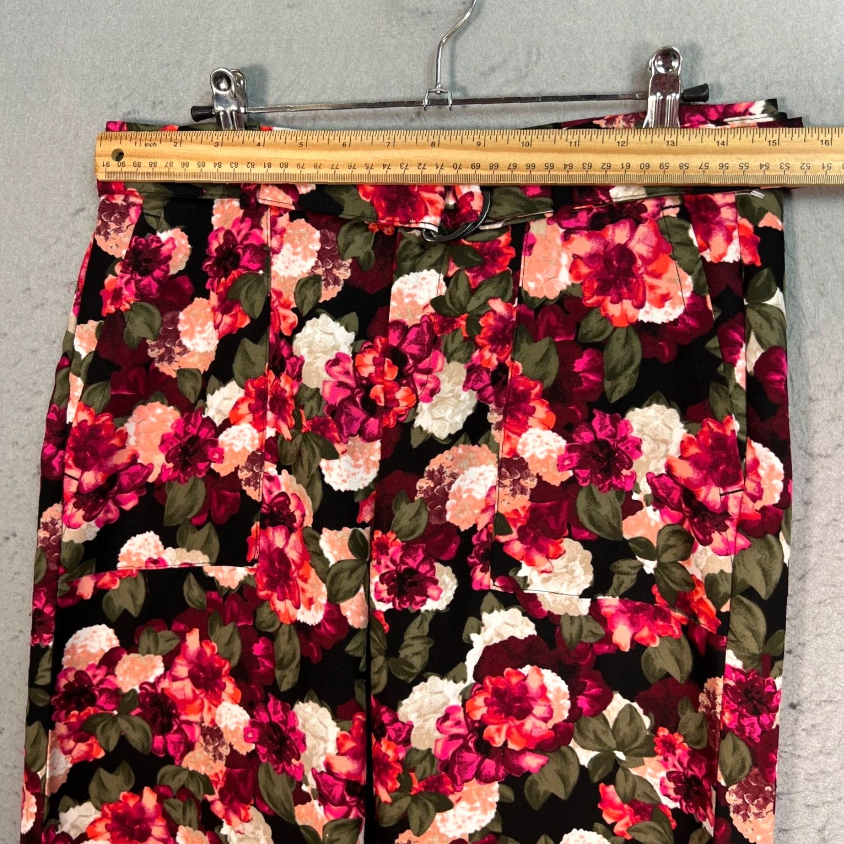 Banana Republic Banana Republic Womens Petite 4 Blake Crop Wide Leg Pants Floral Print Shirt? Size 27" / US 4 / IT 40 - 6 Thumbnail
