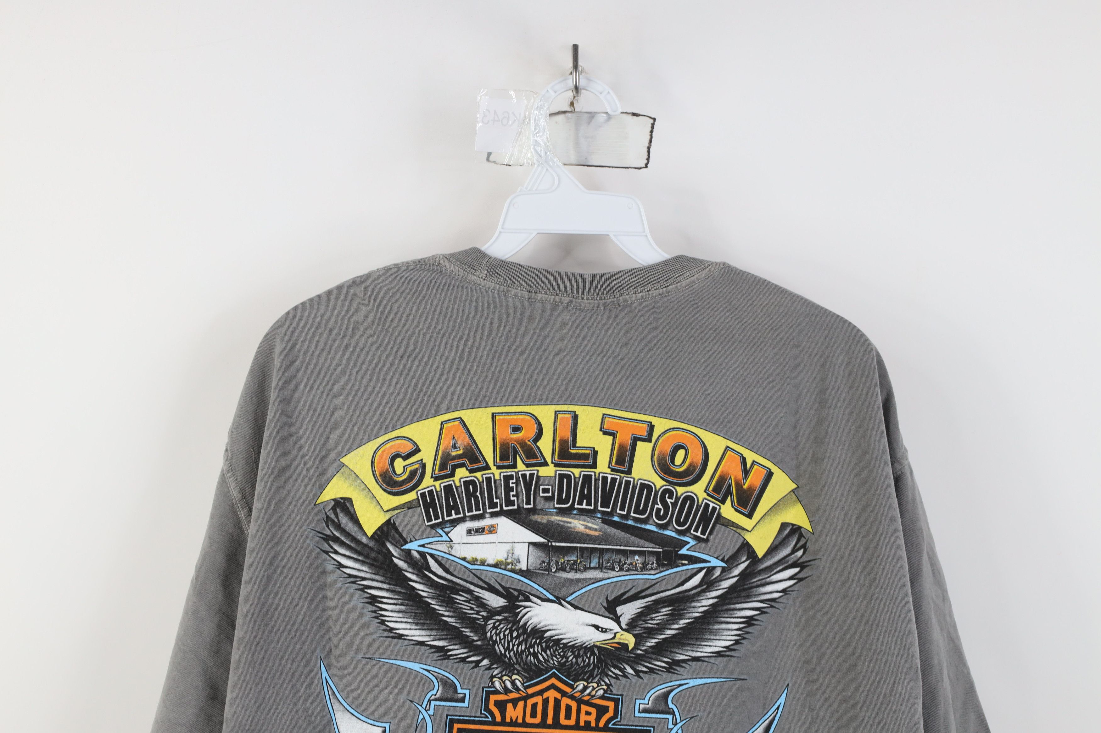 Harley Davidson Vintage Y2K Harley Davidson Army Military Pocket T-Shirt Size US XL / EU 56 / 4 - 15 Thumbnail