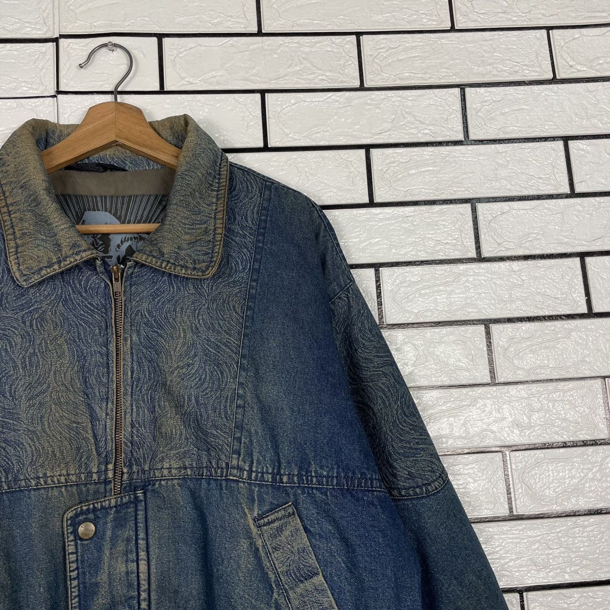 Japanese Brand Ruck Dam Biker Indigo Denim Jacket Size US L / EU 52-54 / 3 - 5 Thumbnail