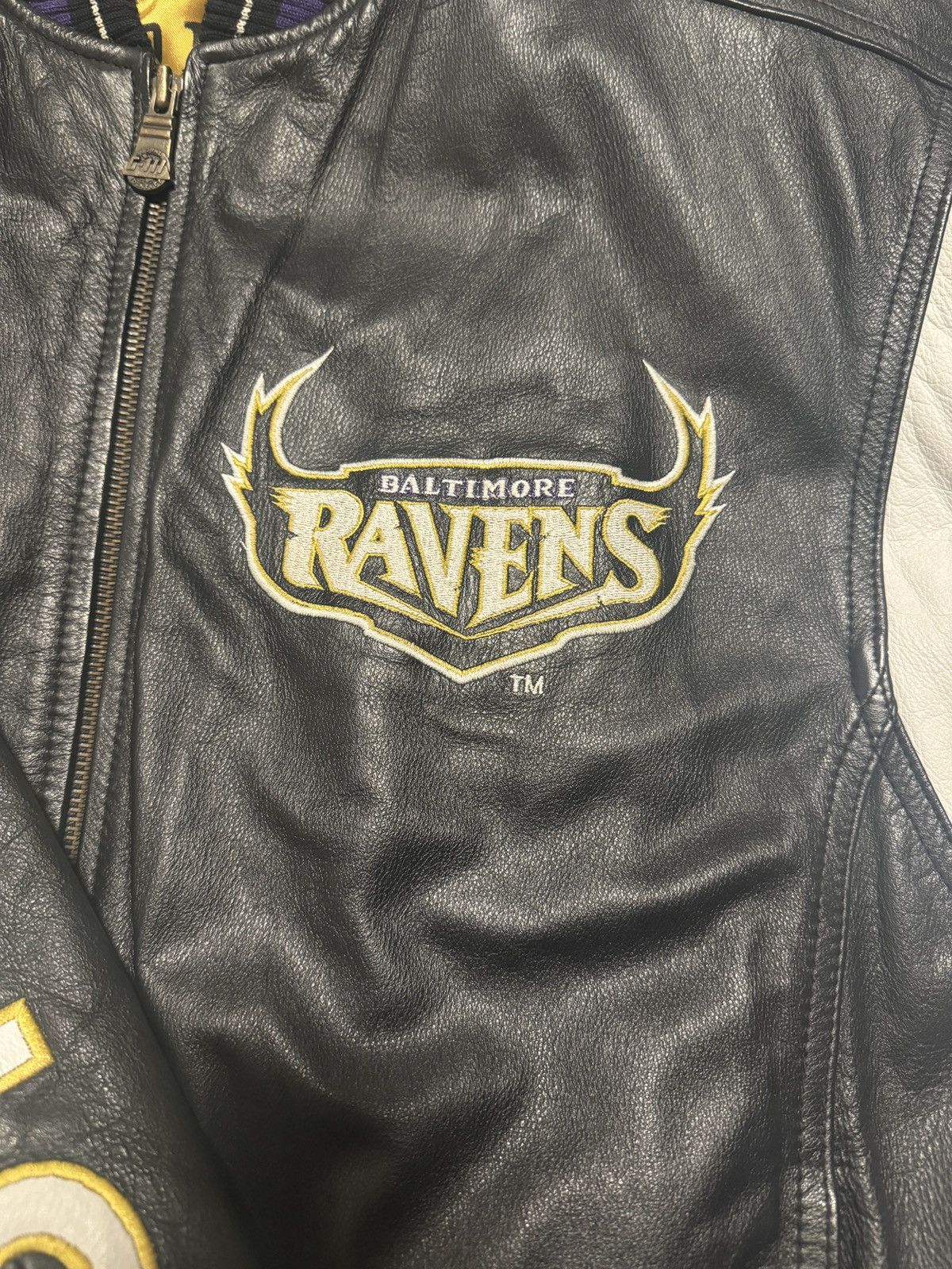 Vintage 80s Vintage Ravens Leather Jacket Size US XL / EU 56 / 4 - 6 Thumbnail
