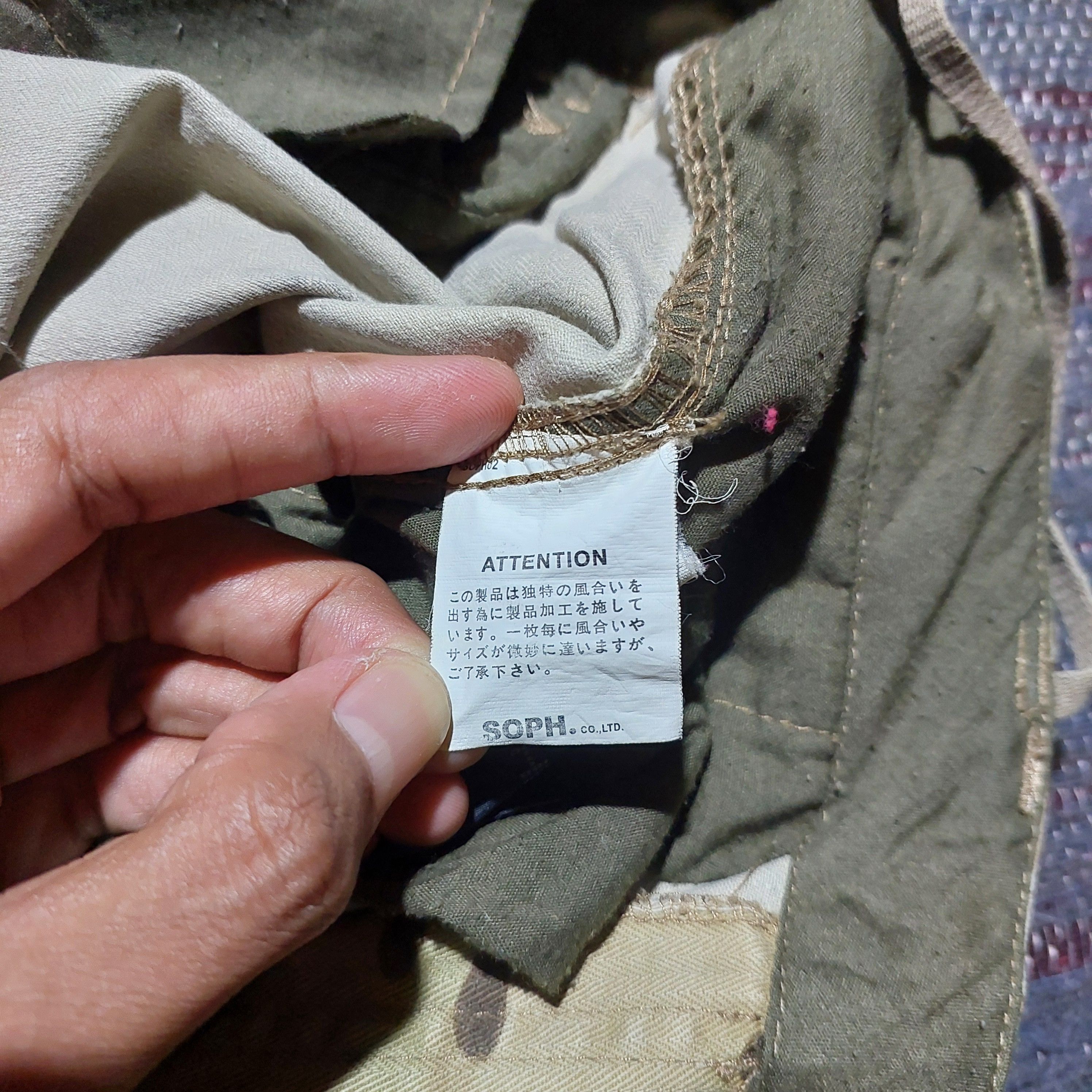 Buzz Rickson's Sophnet Camouflage Paint Splattered Cargo Pants Size US 32 / EU 48 - 12 Thumbnail