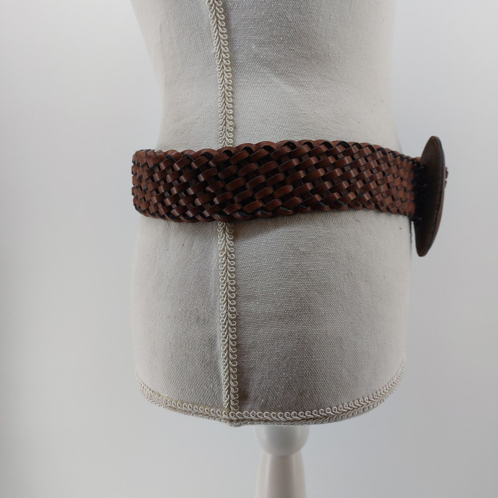 Other Women's Boho Braided Brown Leather Belt Sz S/M Size ONE SIZE - 7 Thumbnail