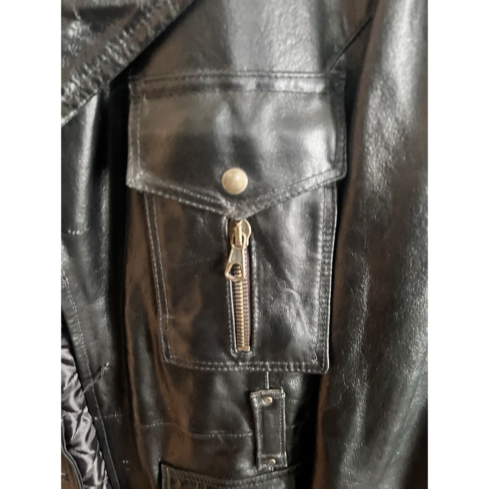 Vera Pelle Vera Pelle 100% Viscosa Made In Italy Jacket Size L / US 10 / IT 46 - 4 Thumbnail