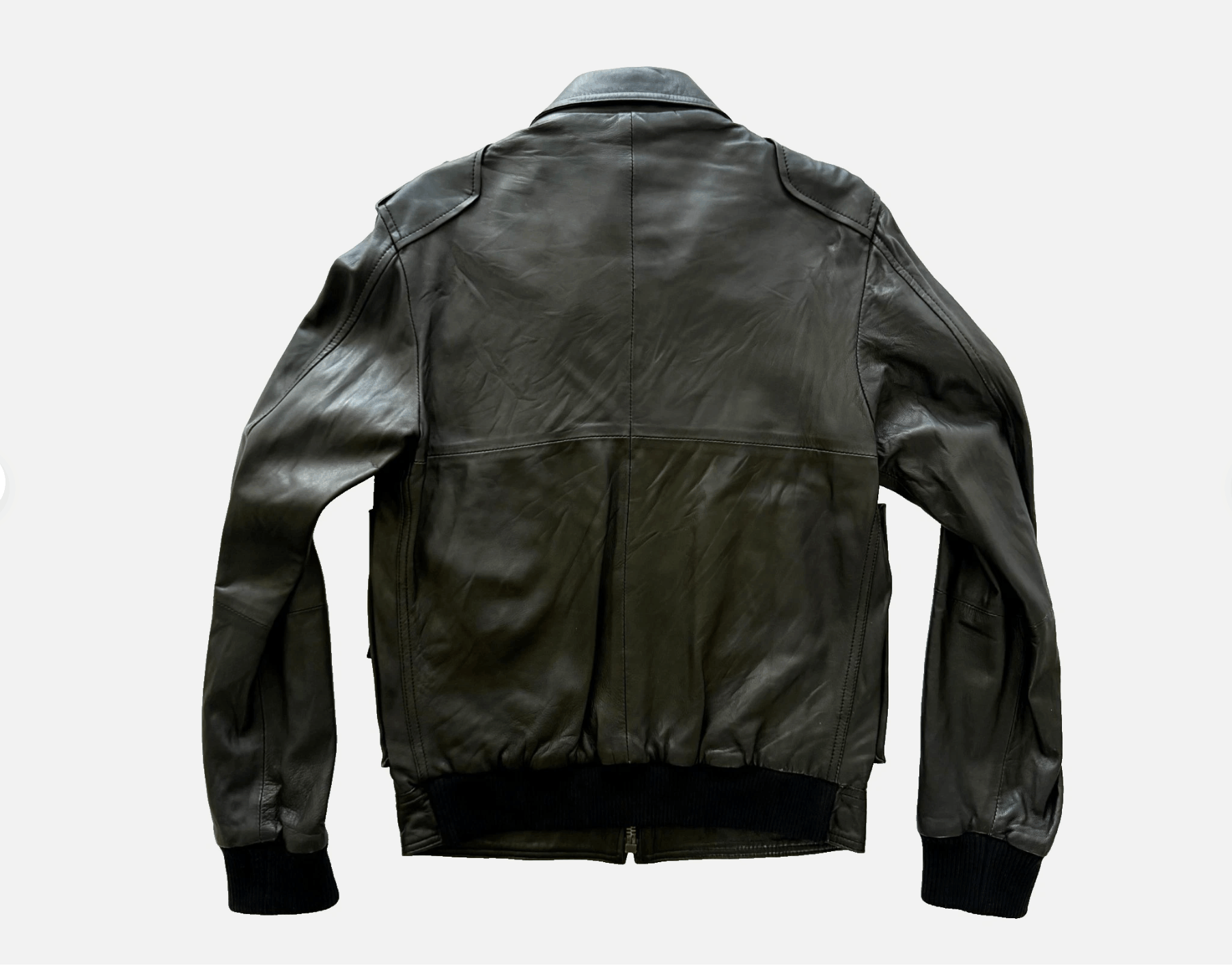 Just Cavalli Just Cavalli Black Genuine Leather Jacket Size M Size US M / EU 48-50 / 2 - 2 Thumbnail