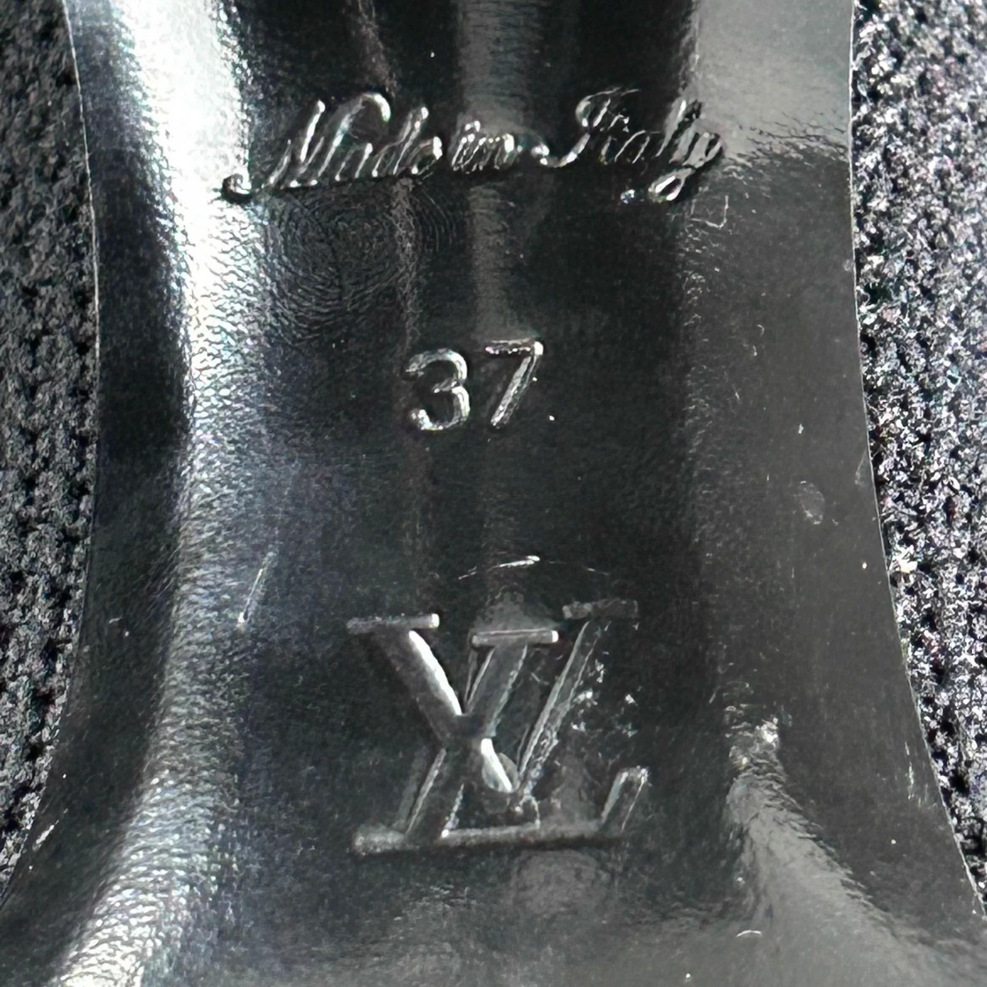 Louis Vuitton LV Black Monogram Knit Short Boots Size 37 Size US 6 / IT 36 - 7 Thumbnail