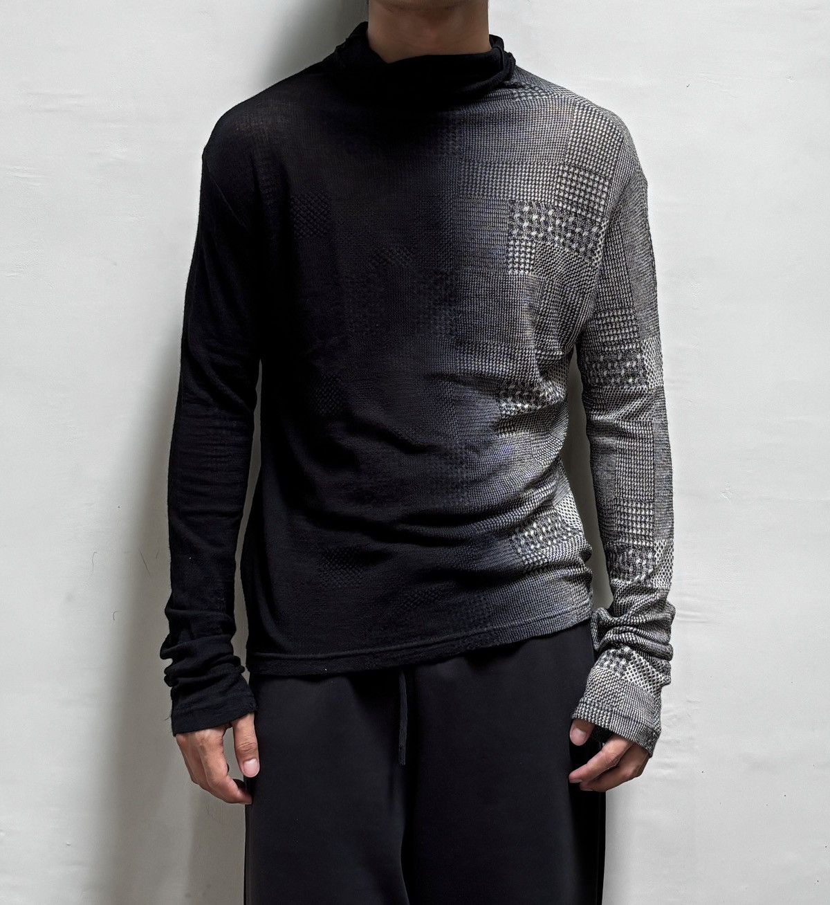 Yohji Yamamoto Gradient Patterned Ls Top Size US M / EU 48-50 / 2 - 12 Thumbnail