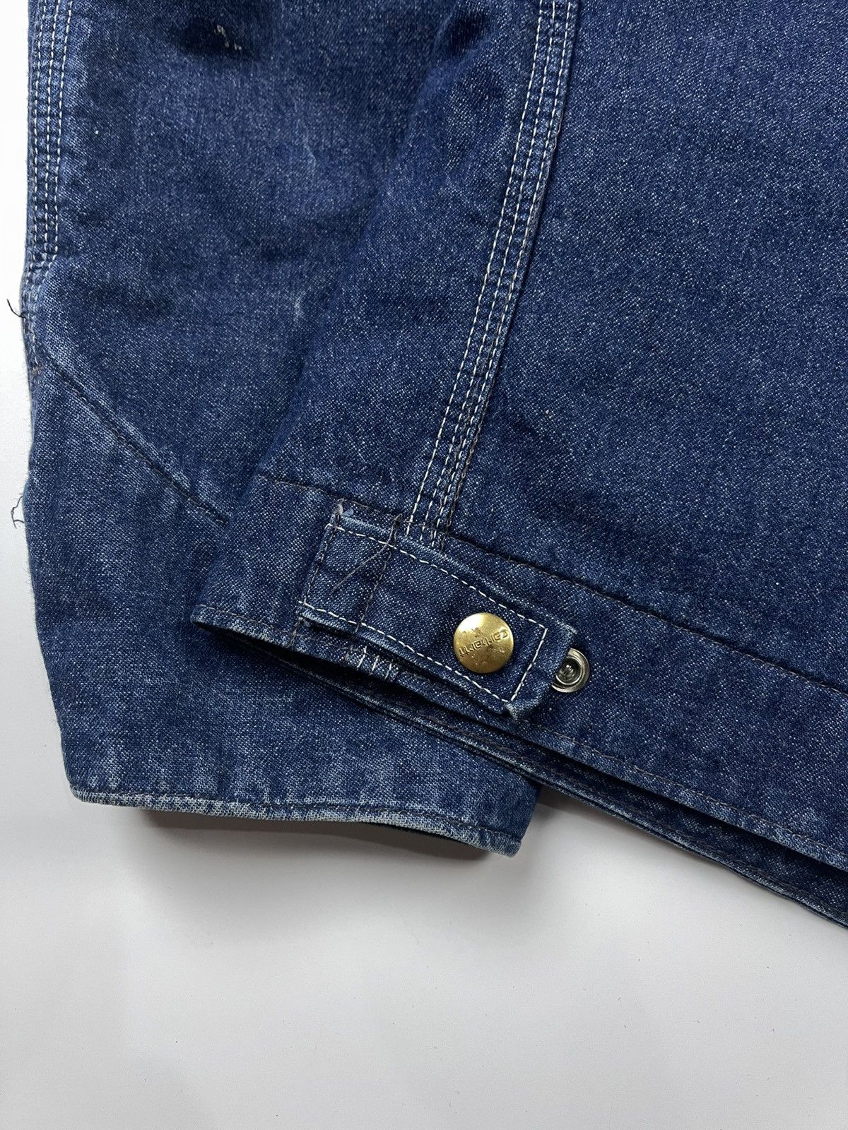 Carhartt × Vintage Carhartt Detroit Jacket Denim Size US L / EU 52-54 / 3 - 8 Thumbnail