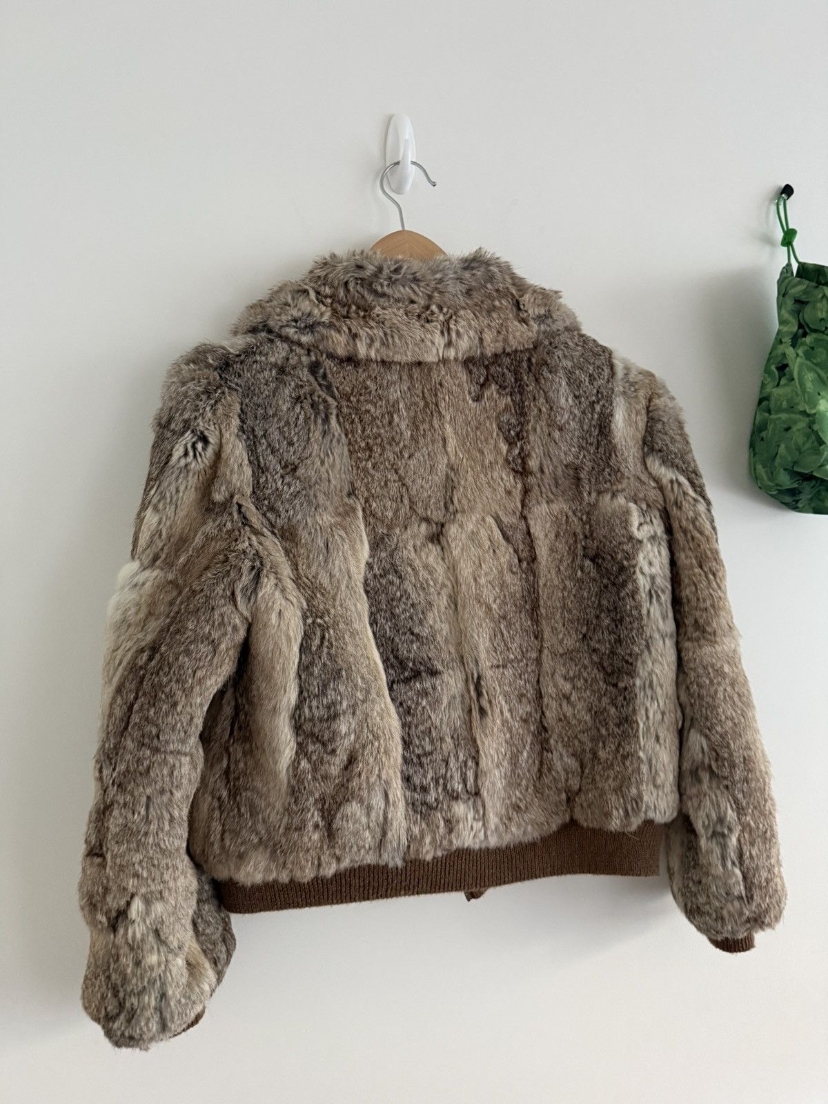 Vintage Rabbit fur bomber jacket Size S / US 4 / IT 40 - 2 Thumbnail