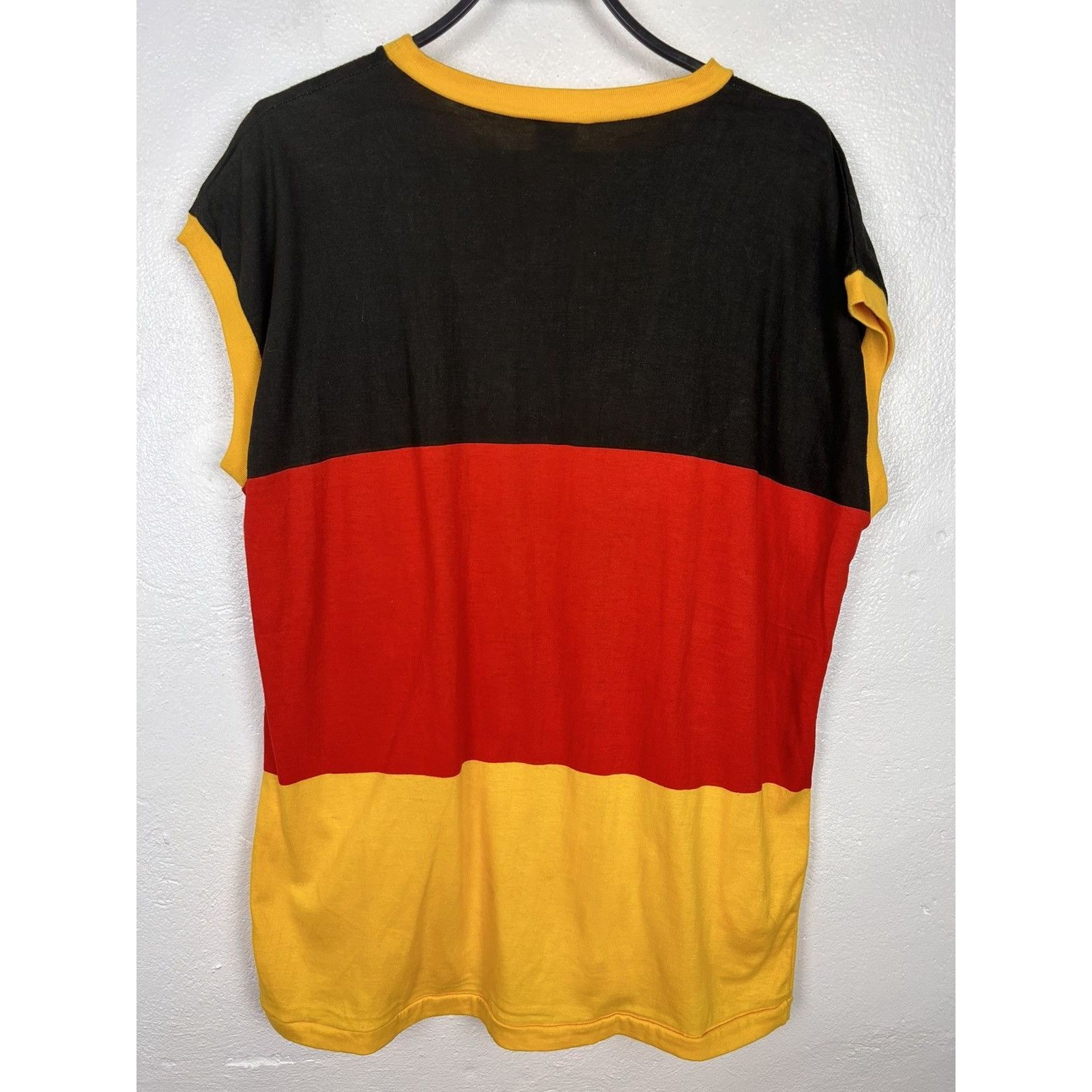 Vintage 80s Bundeswehr Single Stitch Kanye Vultures Style Tank Top Size US XL / EU 56 / 4 - 5 Thumbnail