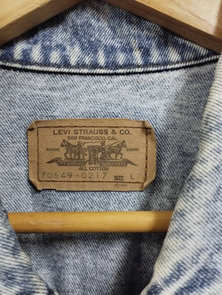 Levi's Vintage Levi's Orange Tab Acid Wash Levi's Trucker Jacket Size US L / EU 52-54 / 3 - 22 Thumbnail