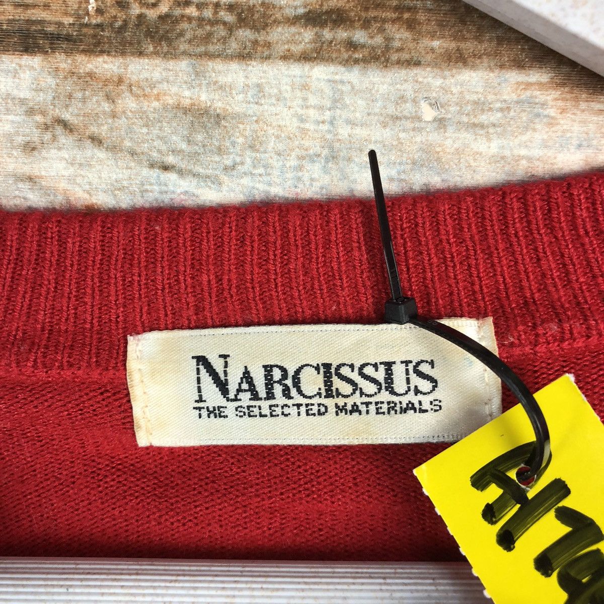 Homespun Knitwear × Japanese Brand Narcissus Red vintage knitwear #A1748 Size M / US 6-8 / IT 42-44 - 9 Thumbnail