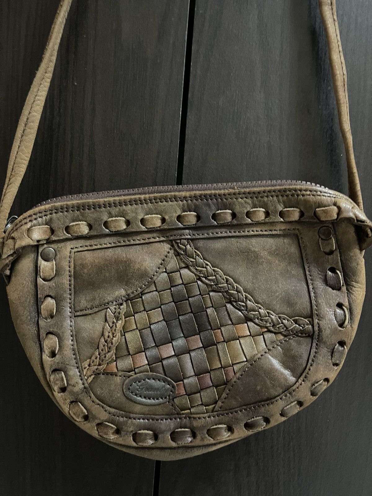 Japanese Brand × Vintage VINTAGE 80’S MINI SLING BAG LEATHER KMRII STYLE Size ONE SIZE - 2 Thumbnail