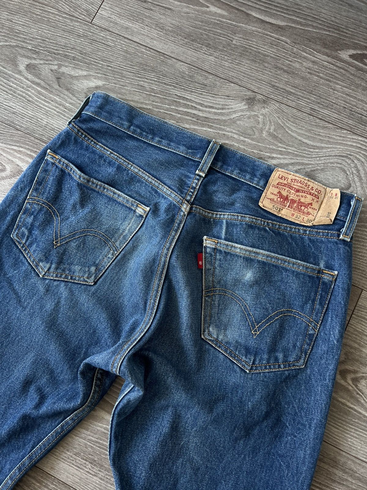 Levi's Vintage Clothing Rare Vintage Levis 501 Blue Denim Salvage Mexico Jeans Size US 32 / EU 48 - 6 Thumbnail