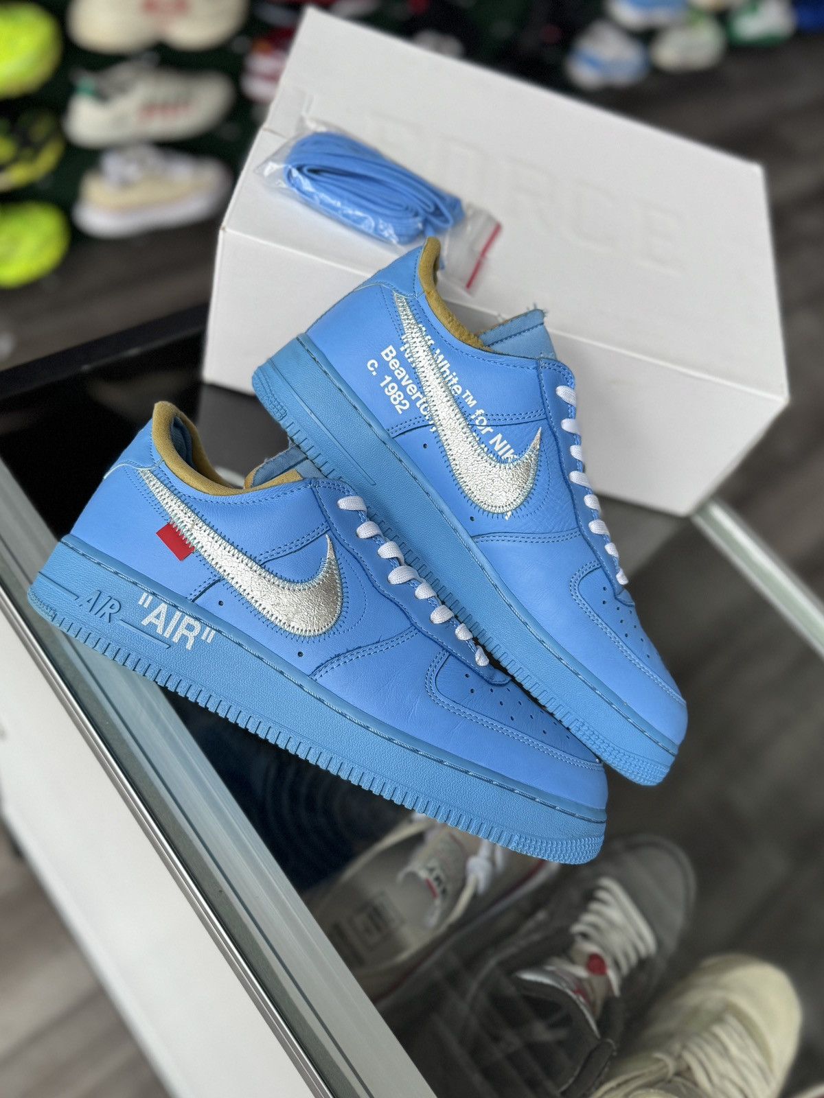 Nike × Off-White Nike Air Force 1 Low '07 x Off-White MCA OG All CLEAN Size US 10.5 / EU 43-44 - 3 Thumbnail