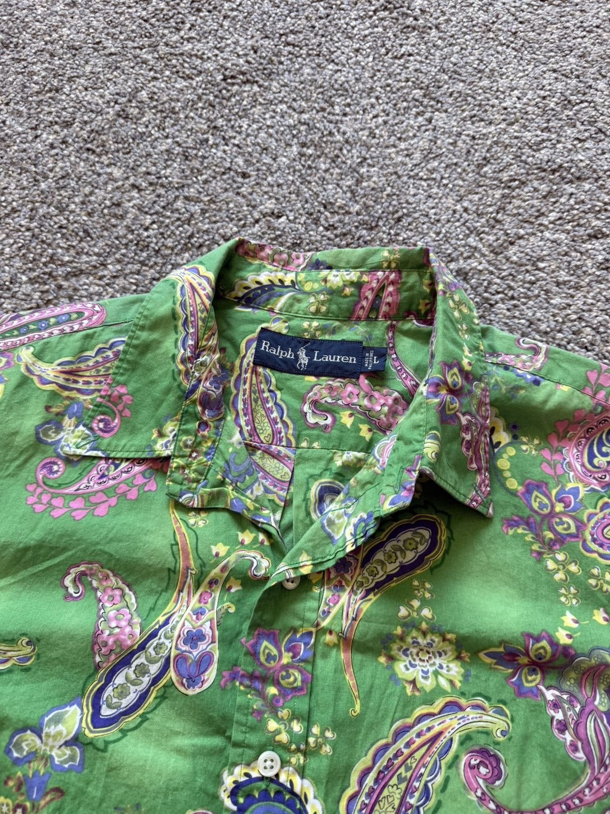 Polo Ralph Lauren Vintage Ralph Lauren Paisley Button Up Shirt Size US L / EU 52-54 / 3 - 2 Thumbnail