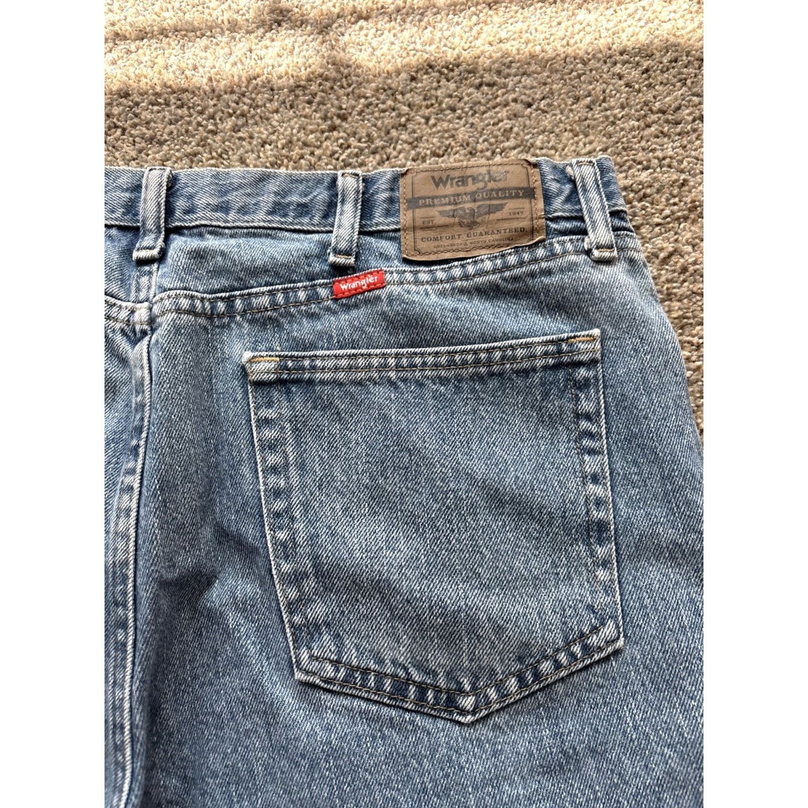 Wrangler VINTAGE Wrangler Jeans 38x30 Denim Cotton 5-Pocket Straight Blue Mens Regular Size US 38 / EU 54 - 6 Thumbnail