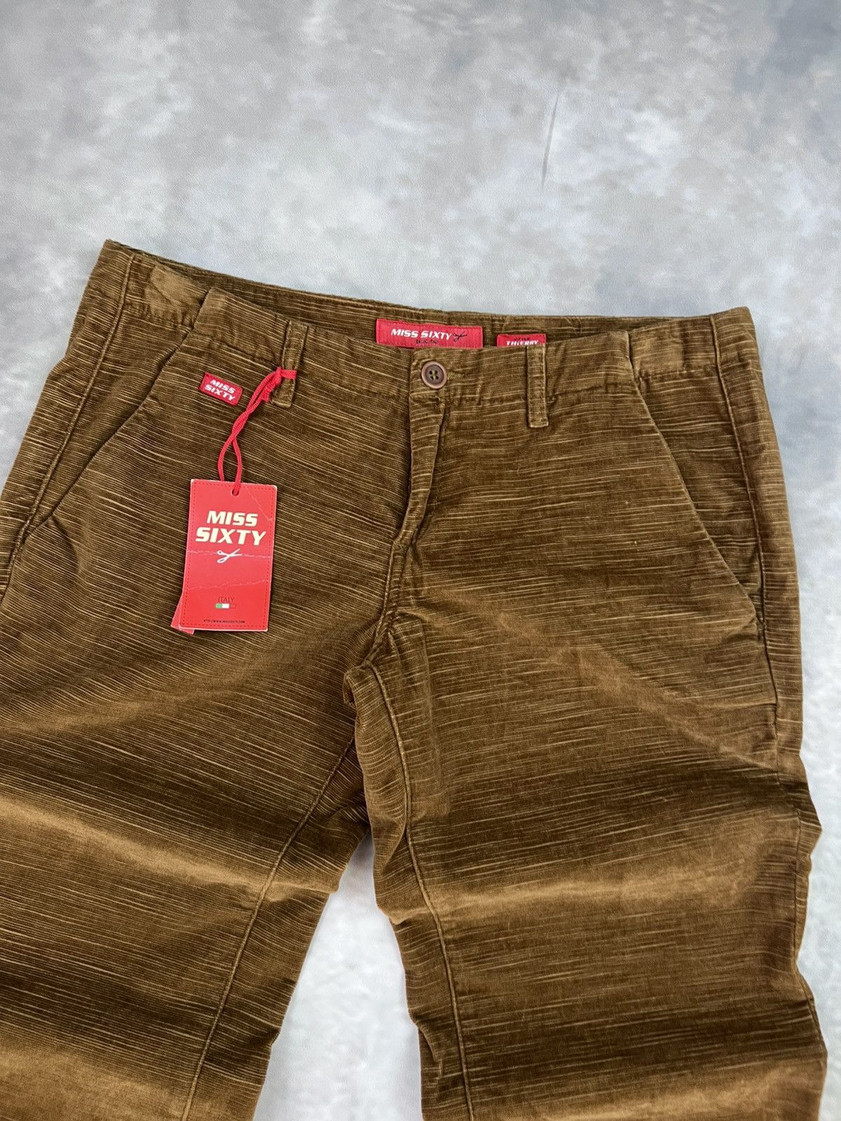 Miss Sixty NWT Miss Sixty Thierry Horizontal Corduroy Flares Sz 30 Y2K Size 30" / US 8 / IT 44 - 6 Thumbnail