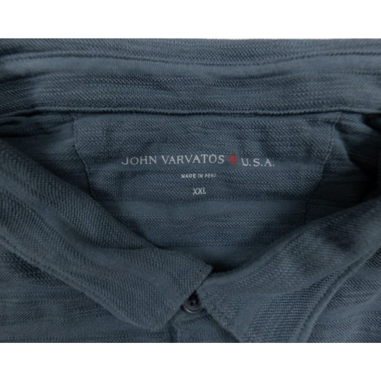 John Varvatos VINTAGE John Varvatos Polo Shirt Mens 2XL Gray Short Sleeve Collared FITS X-LARGE* Size US XXL / EU 58 / 5 - 3 Thumbnail