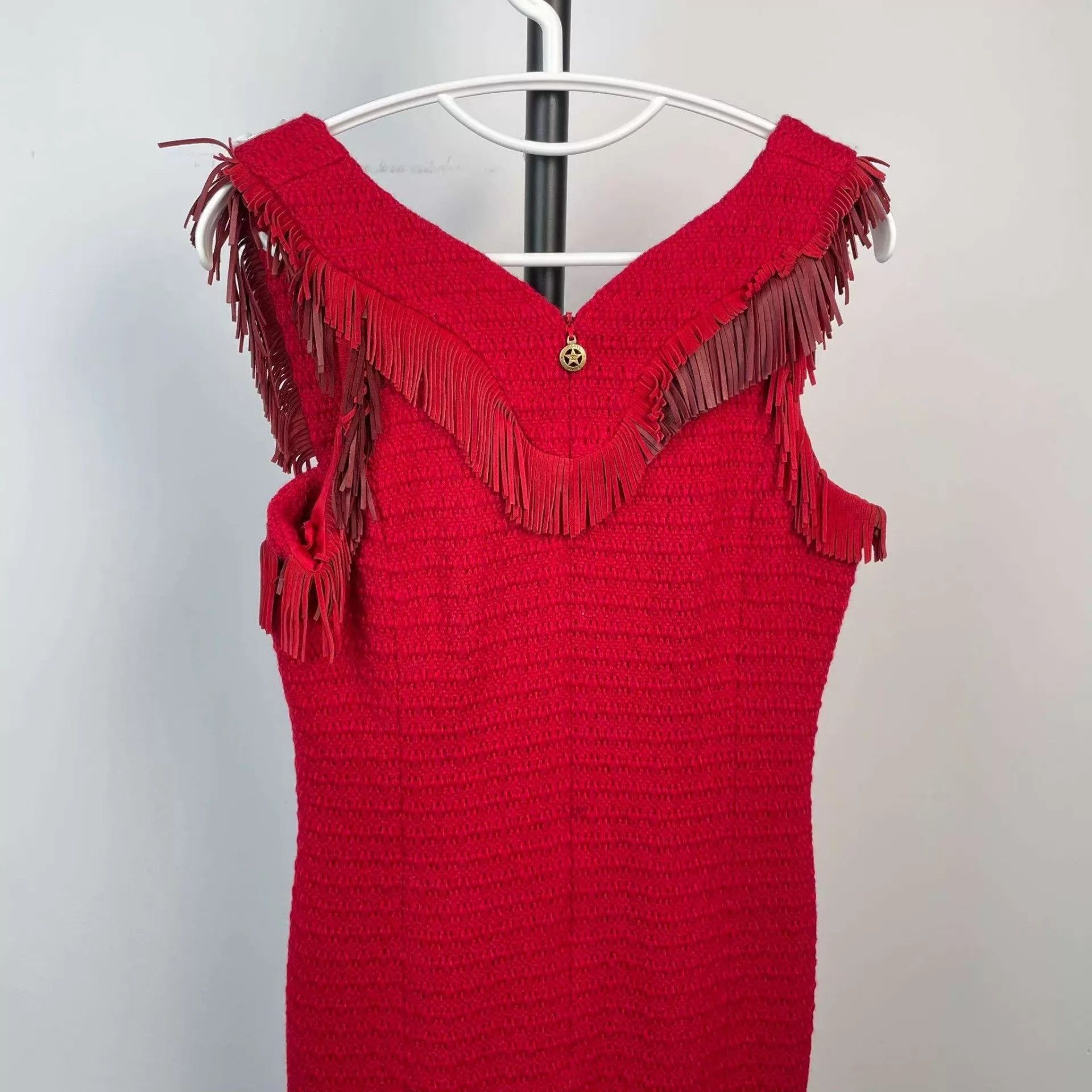 Chanel Chanel Red Dress 38 Size S / US 4 / IT 40 - 7 Thumbnail